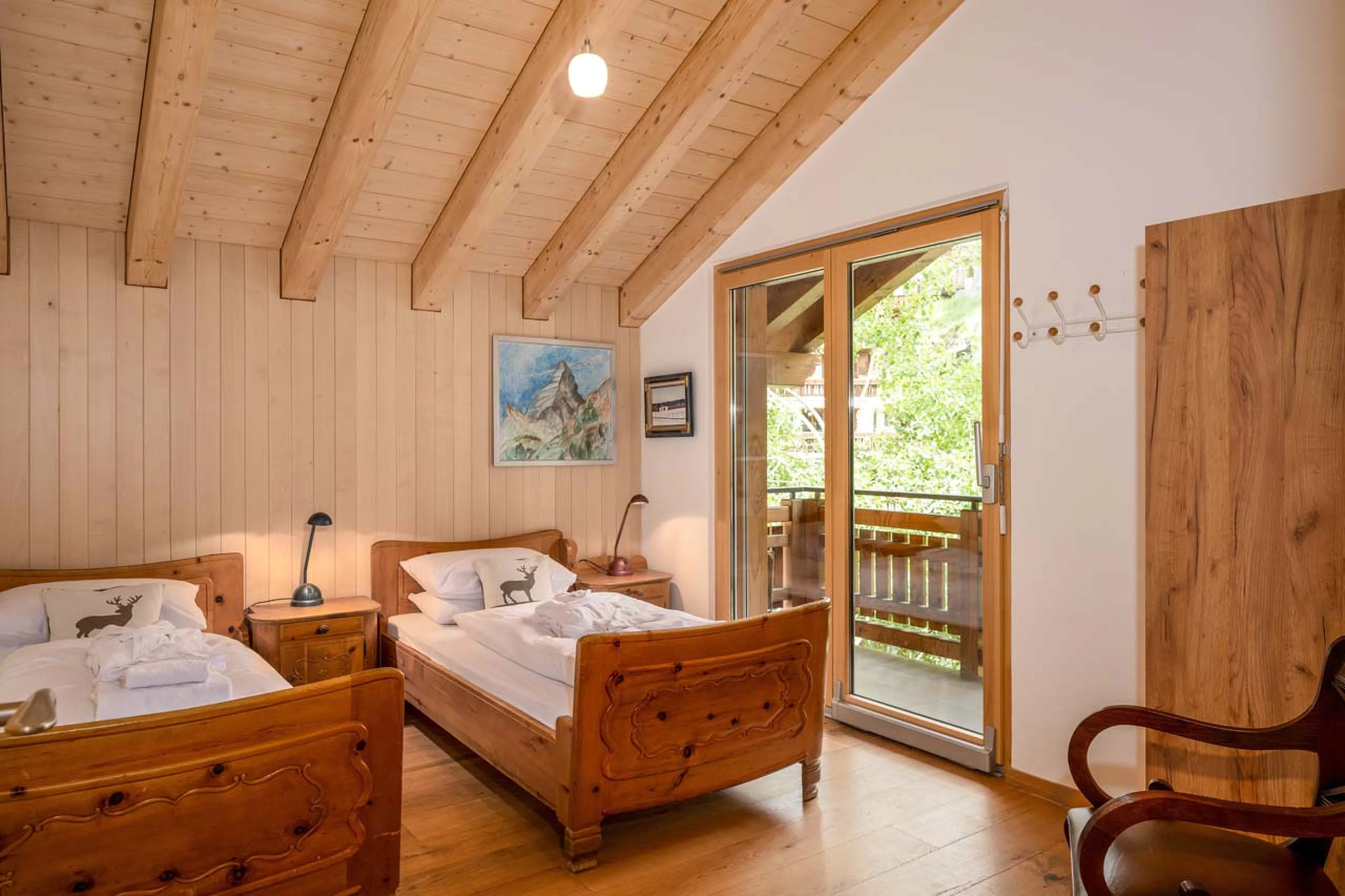 Bedroom two at Penthouse Tiara in Zermatt