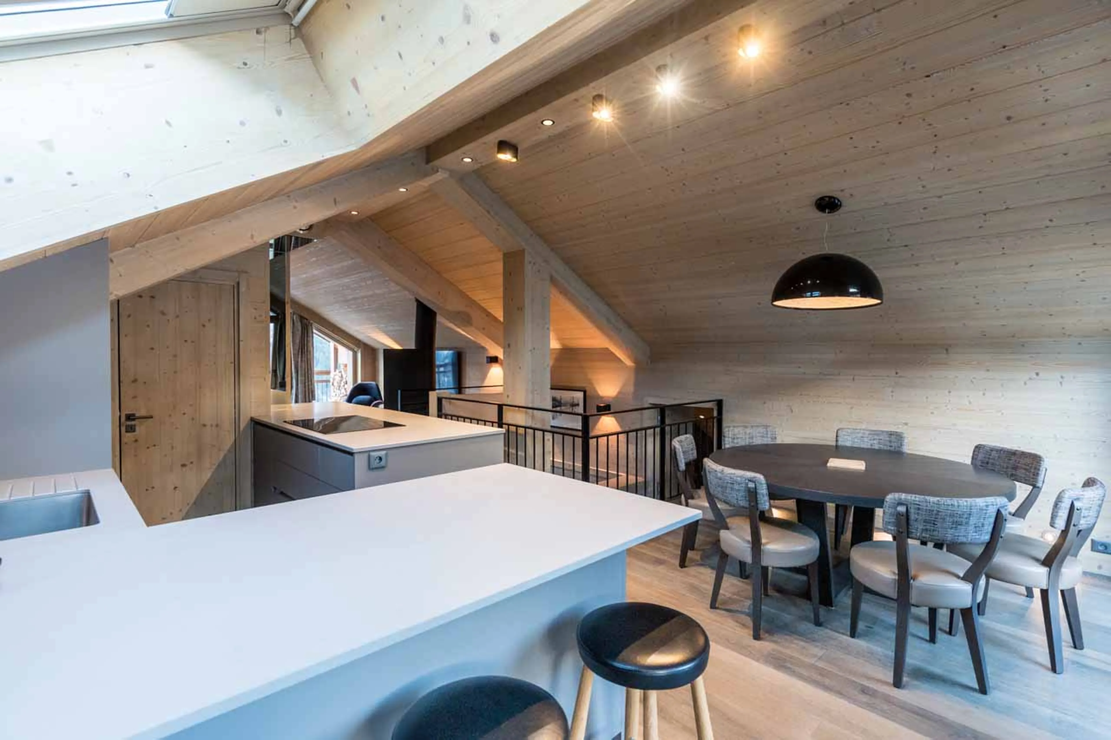 Kitchen at Penthouse Tueda in Meribel