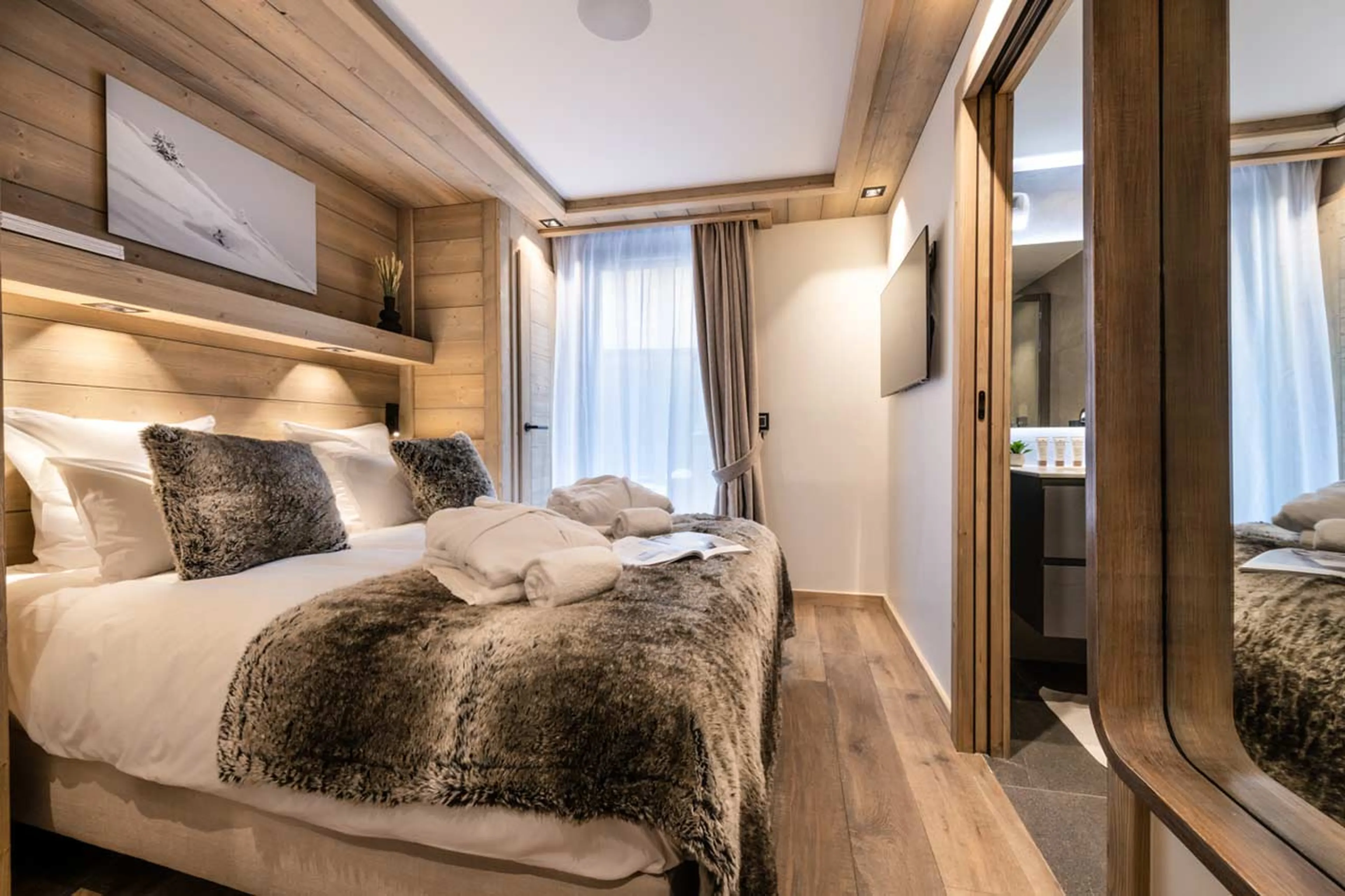 Bedroom two at Penthouse Vail Lodge A32 in Val d'Isere