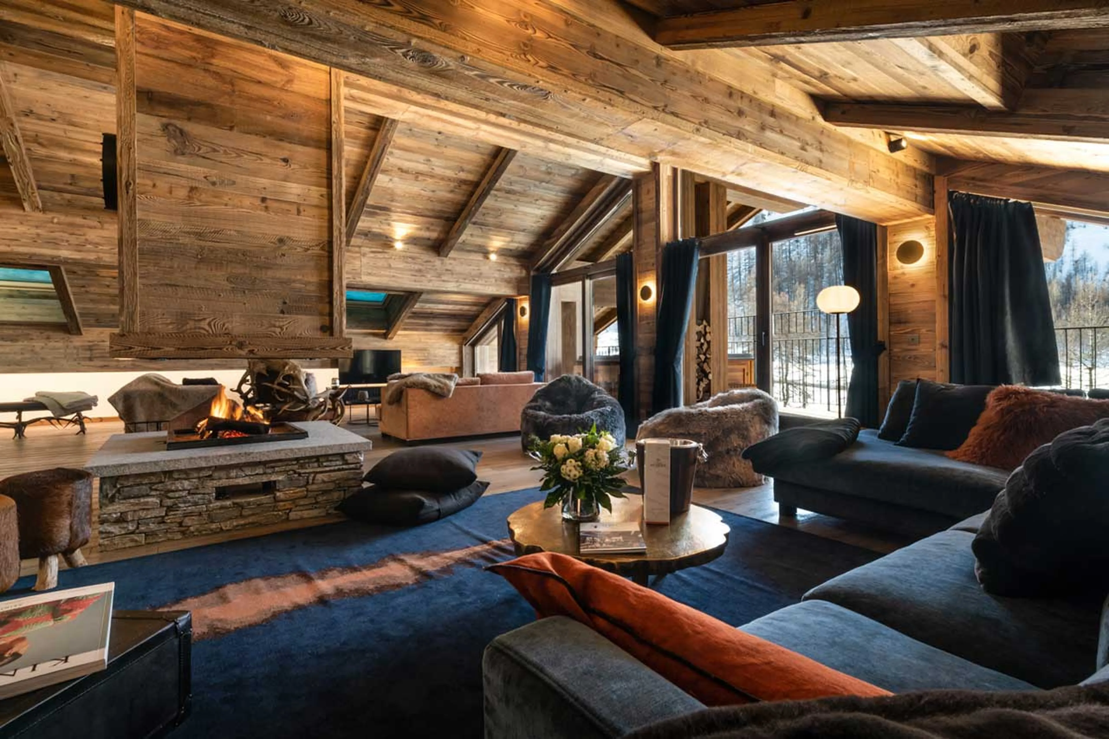 Living area of Penthouse Vail Lodge B41 in Val d'Isere
