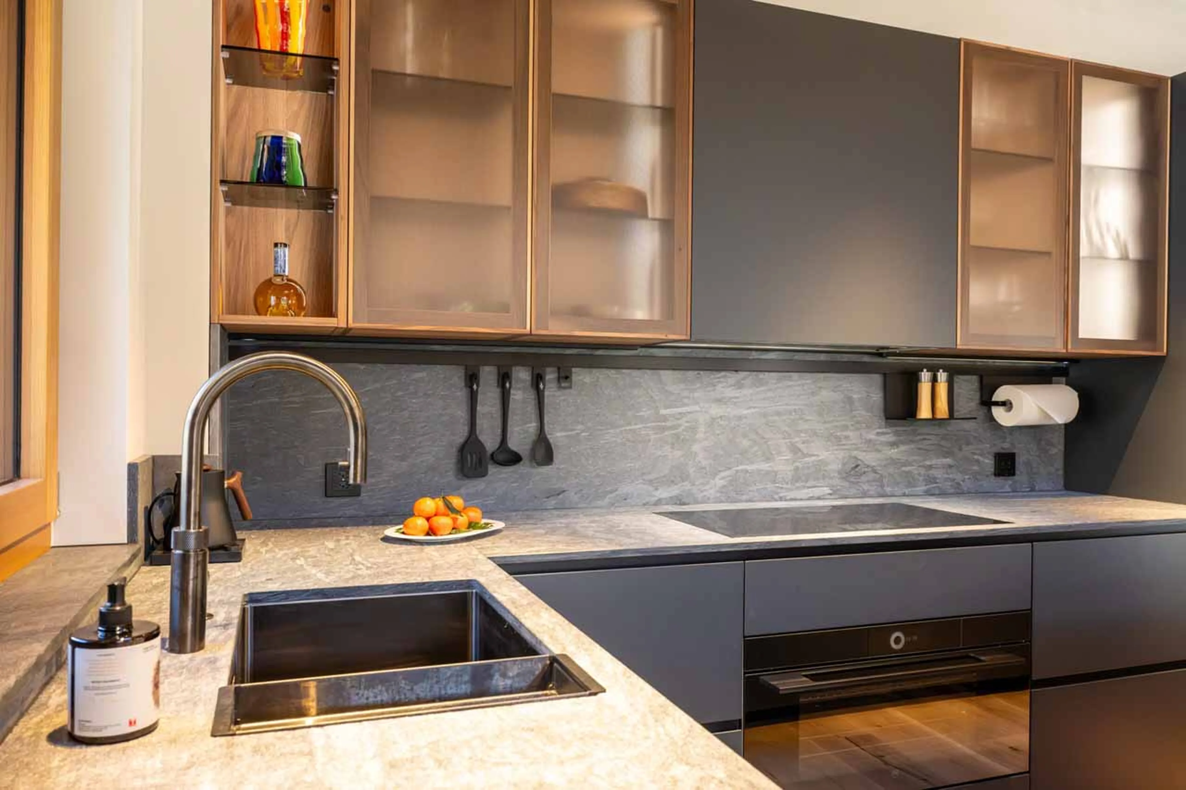 Kitchen at Penthouse Weissmatten in Zermatt