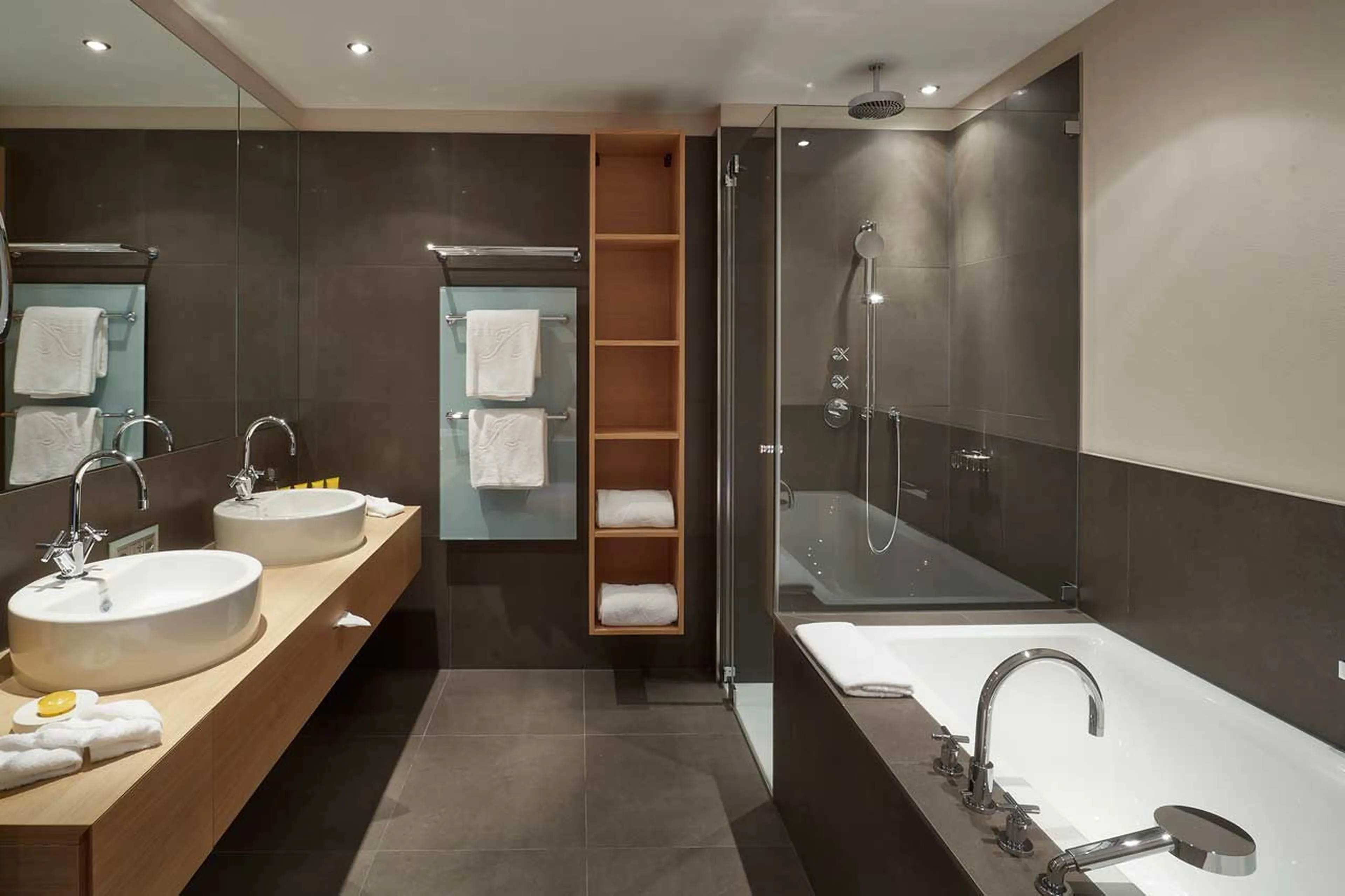 Bathroom at Piz Bellavista in St Moritz