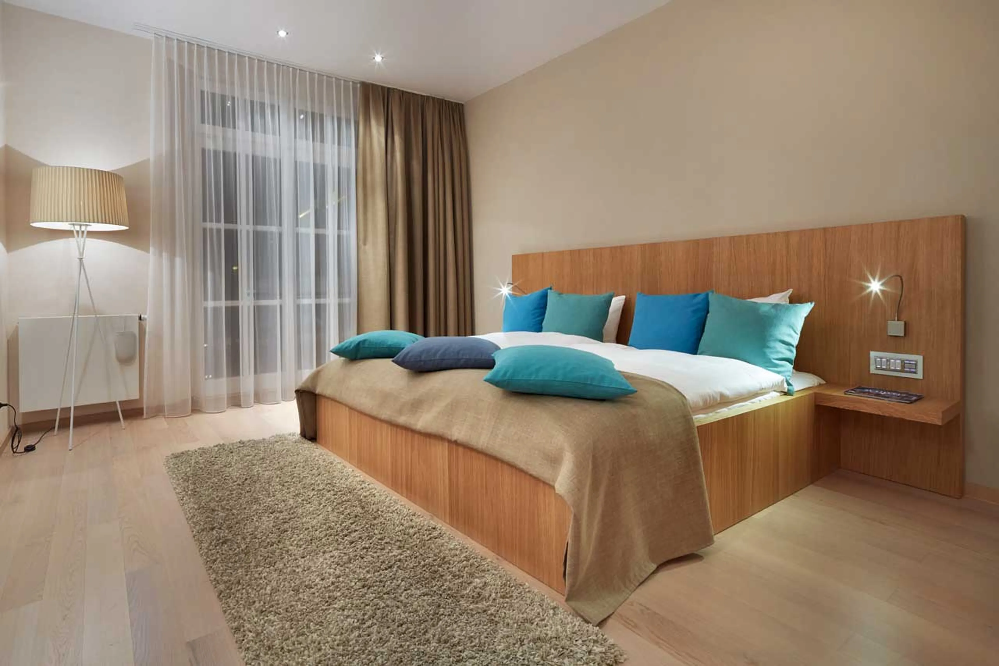 Bedroom two at Piz Gluna in St Moritz