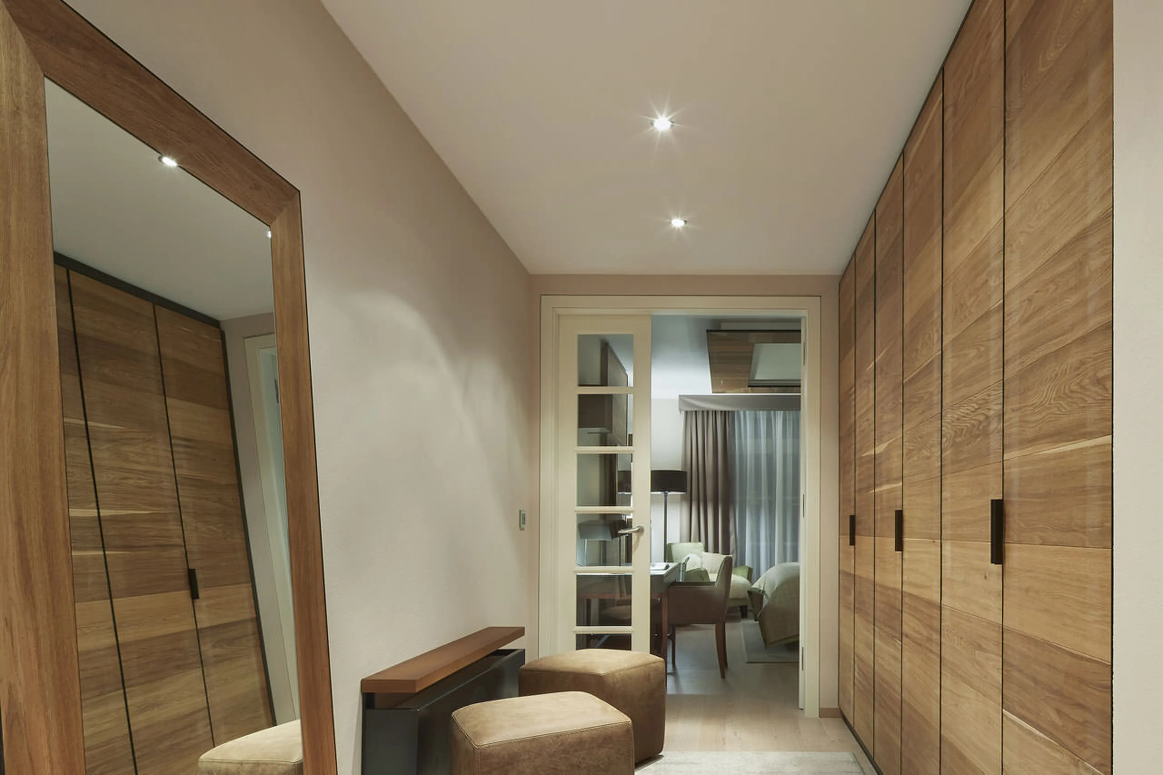 Dressing room at Piz Vadret in St. Moritz