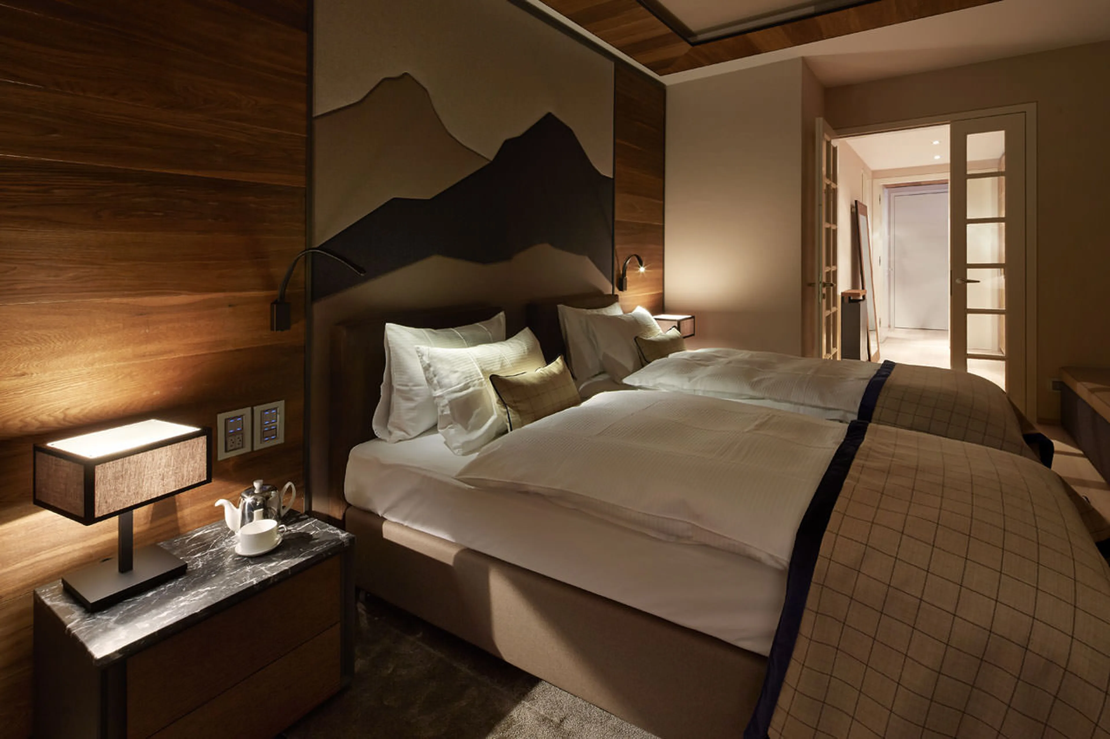 Bedroom three at Piz Vadret in St. Moritz