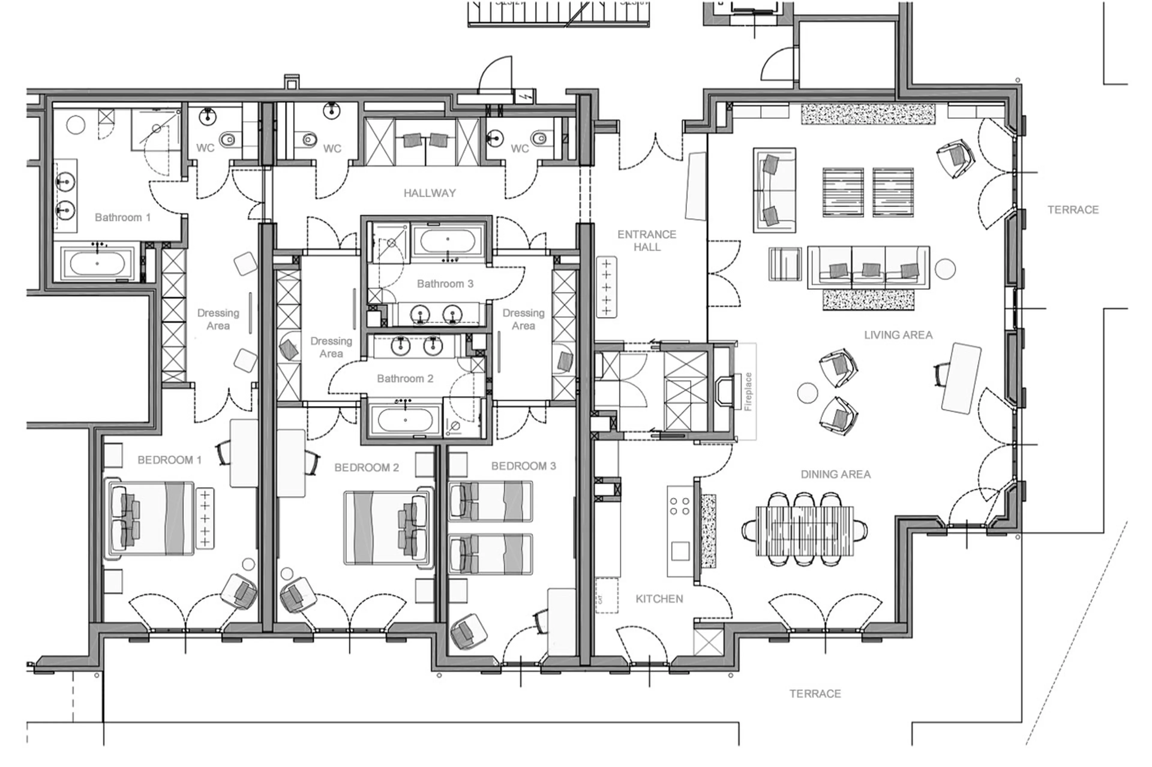 Floor plan of Piz Vadret in St. Moritz