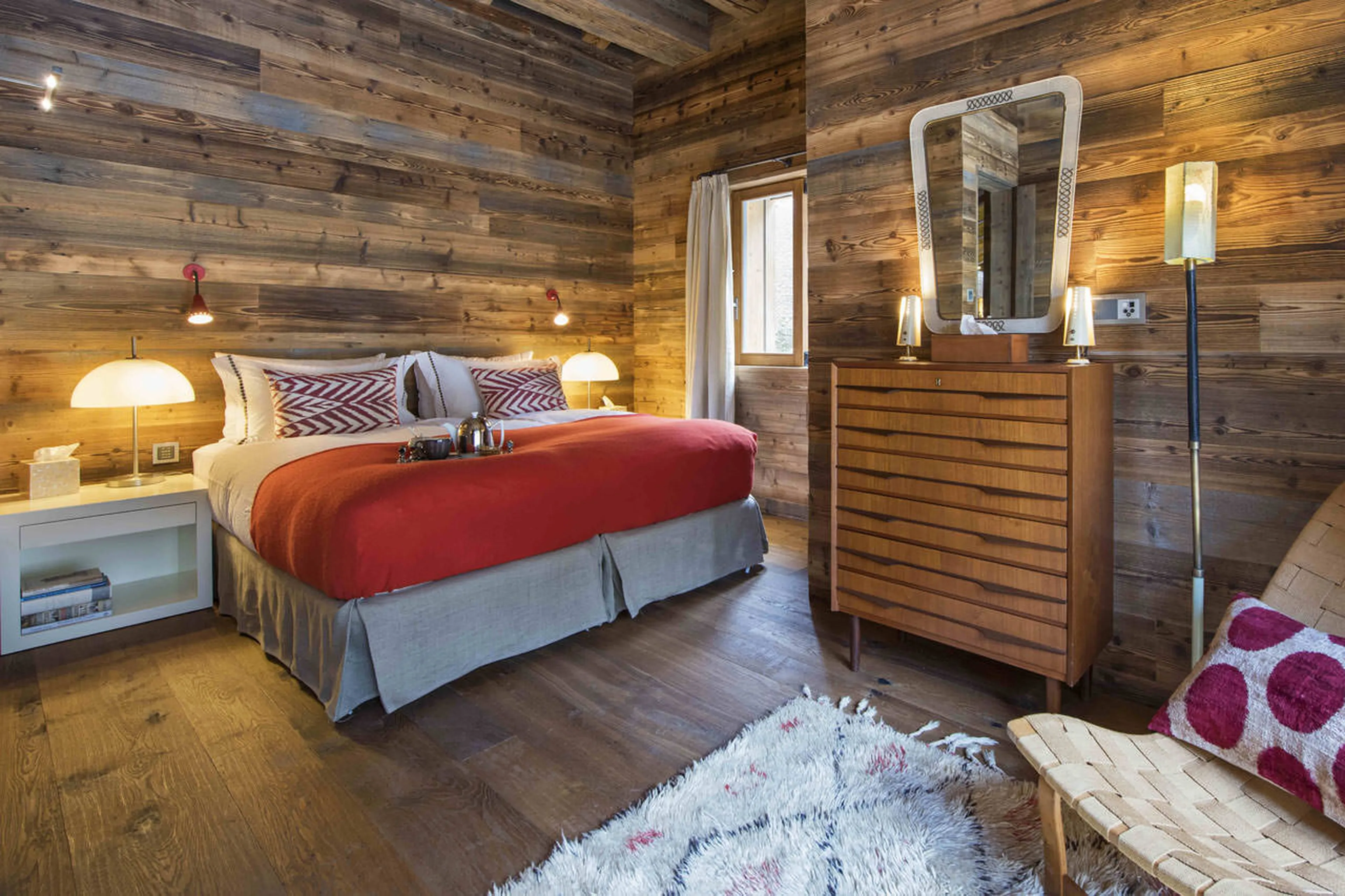 Bedroom four at Place Blanche in Verbier