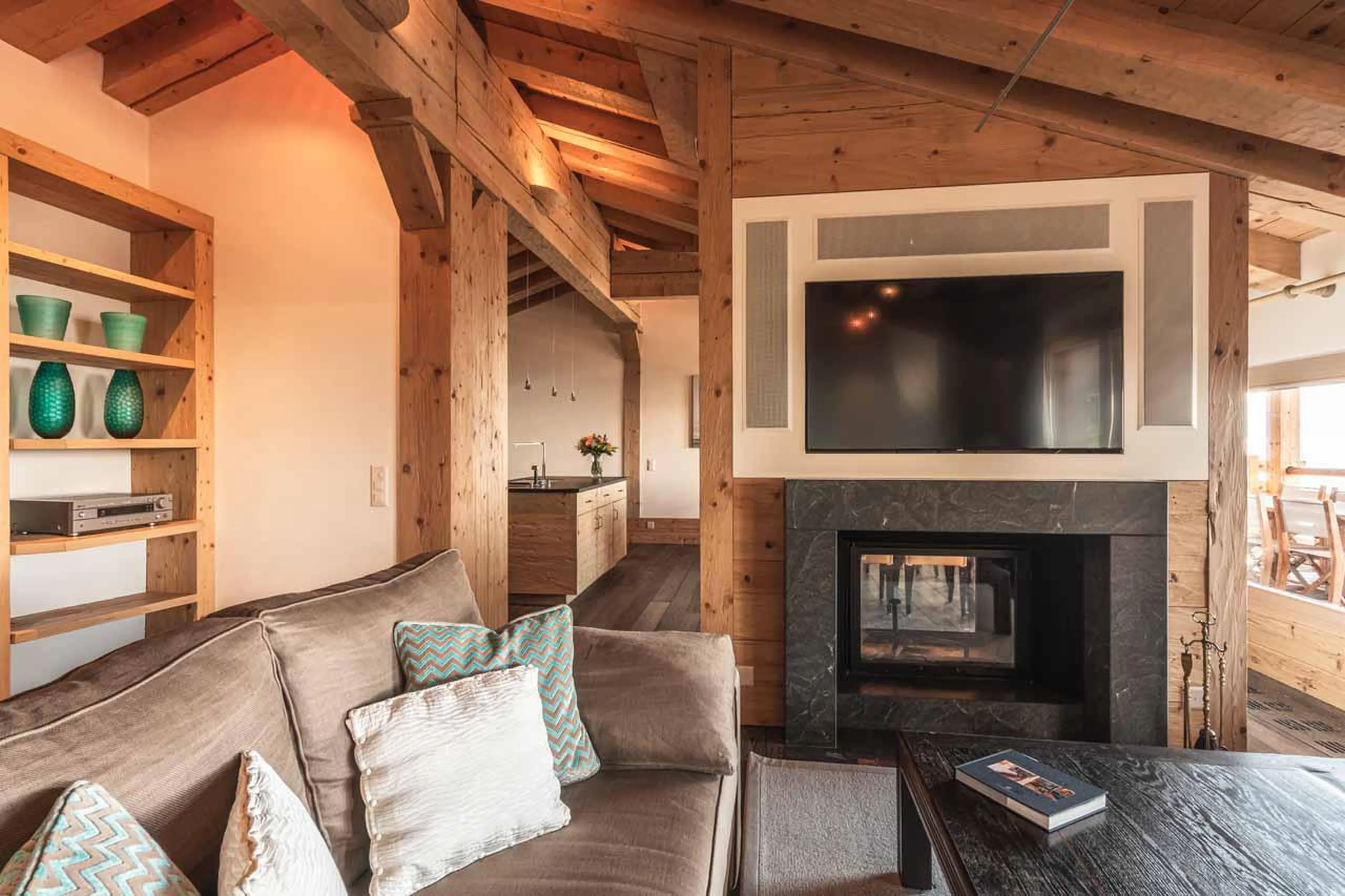 Living area in Prestige Apartment LeCrans