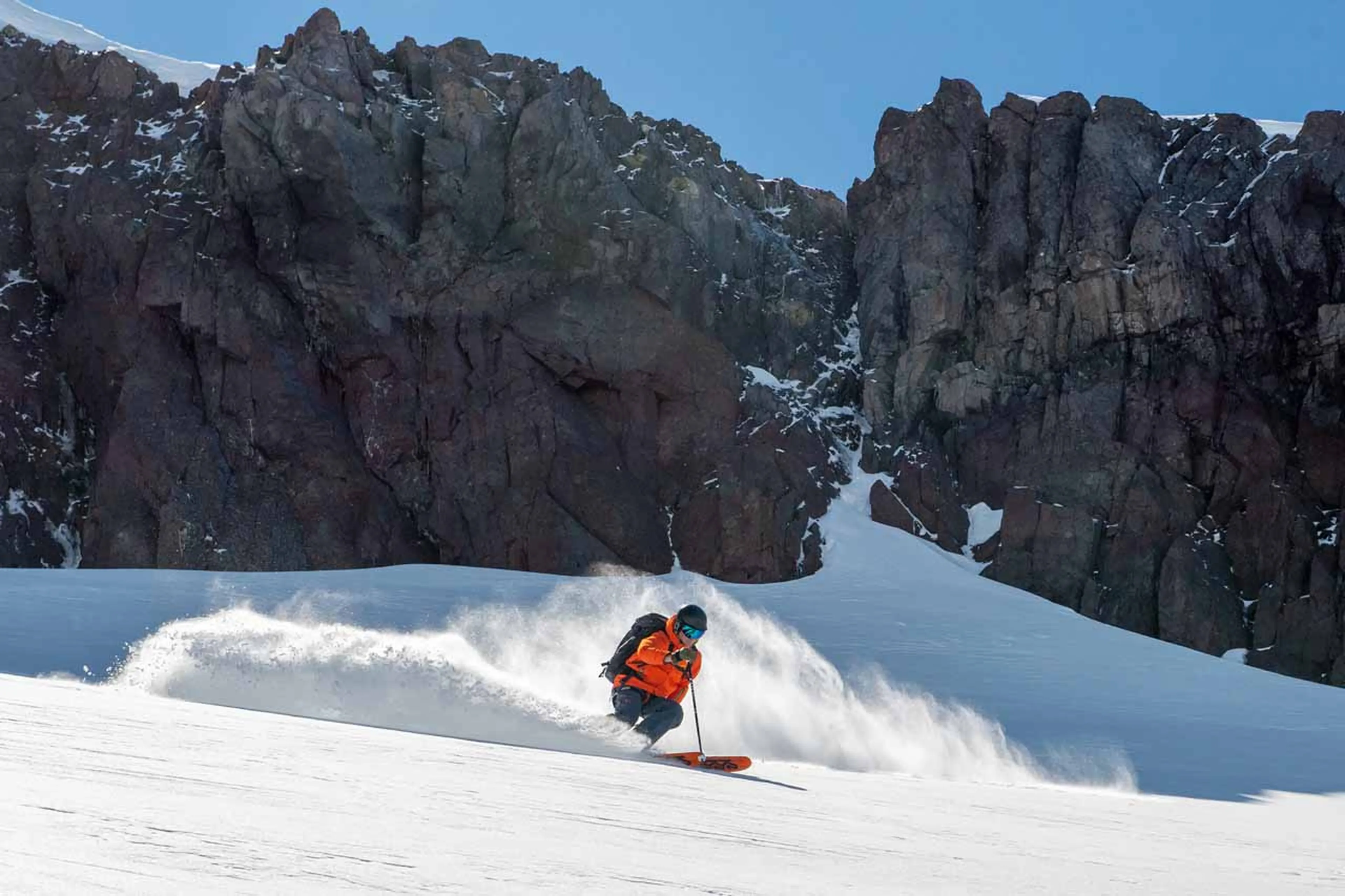 Skiing at Rio Palena Lodge in Patagonia