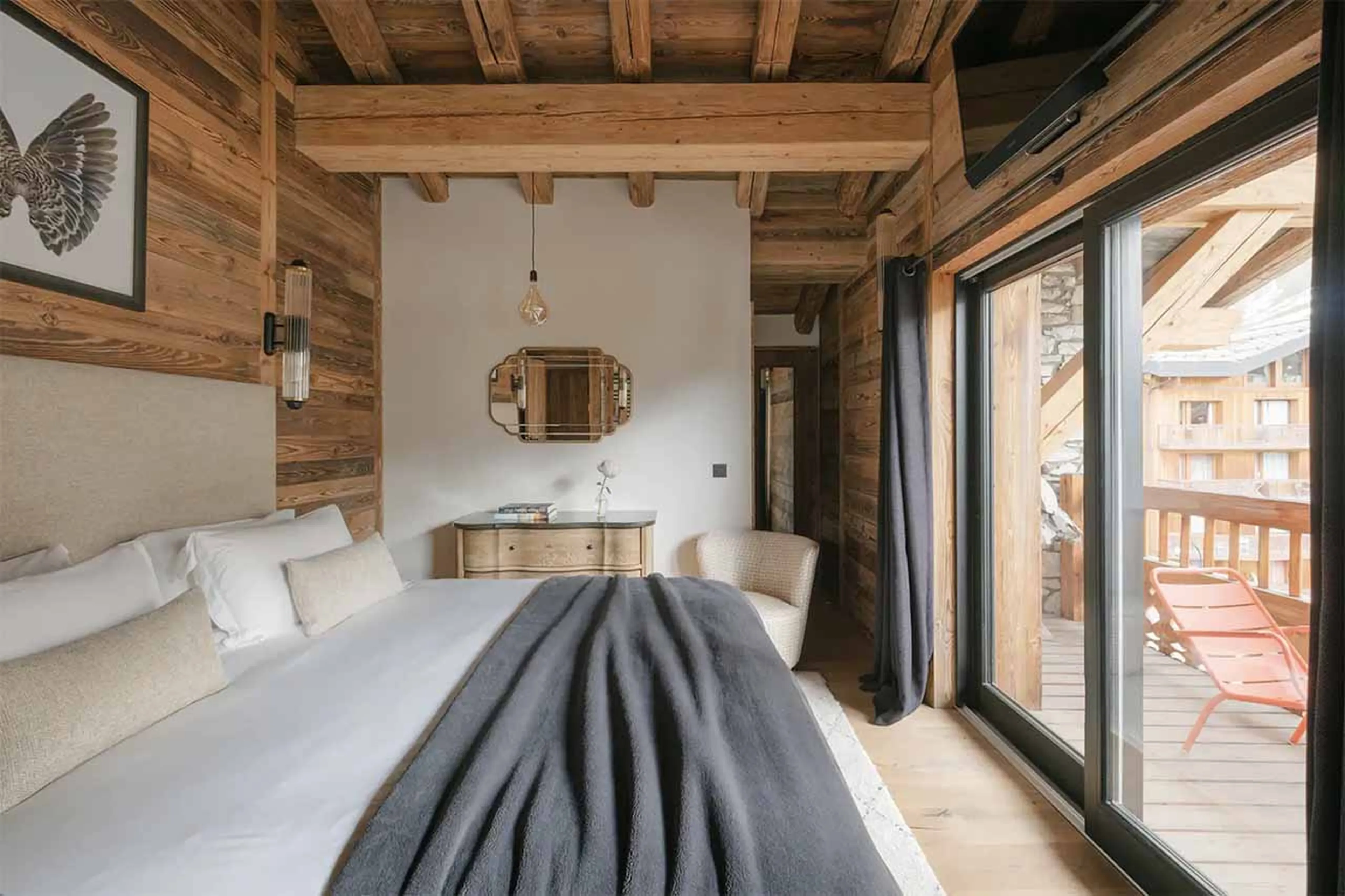 Bedroom two at Penthouse Rocca in Val d'Isere