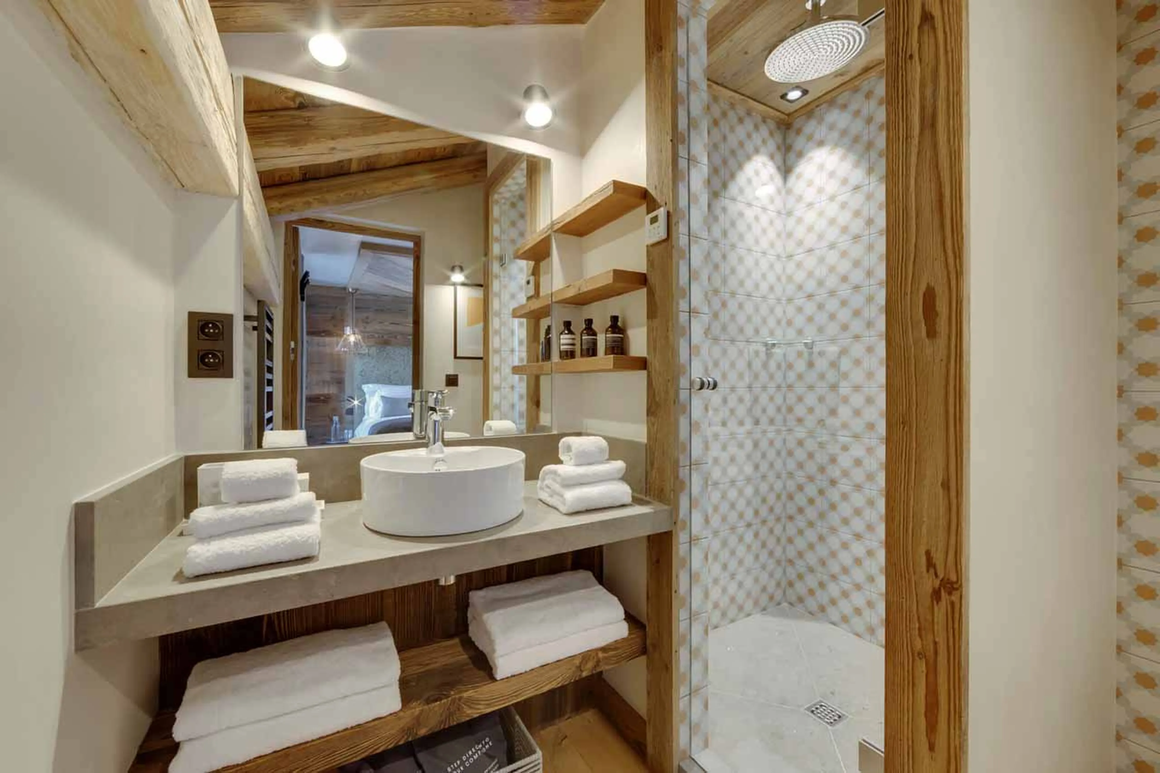 Shower room at Penthouse Rocca in Val d'Isere