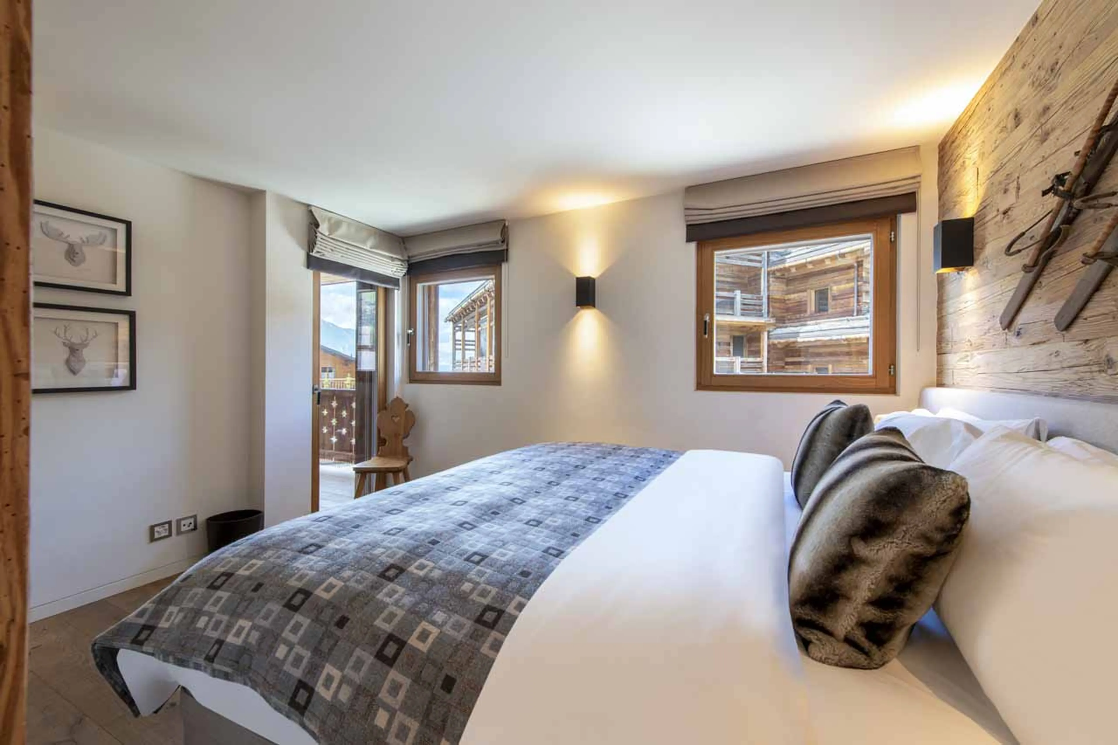 Bedroom two at Apartment Rosalp 4 in Verbier