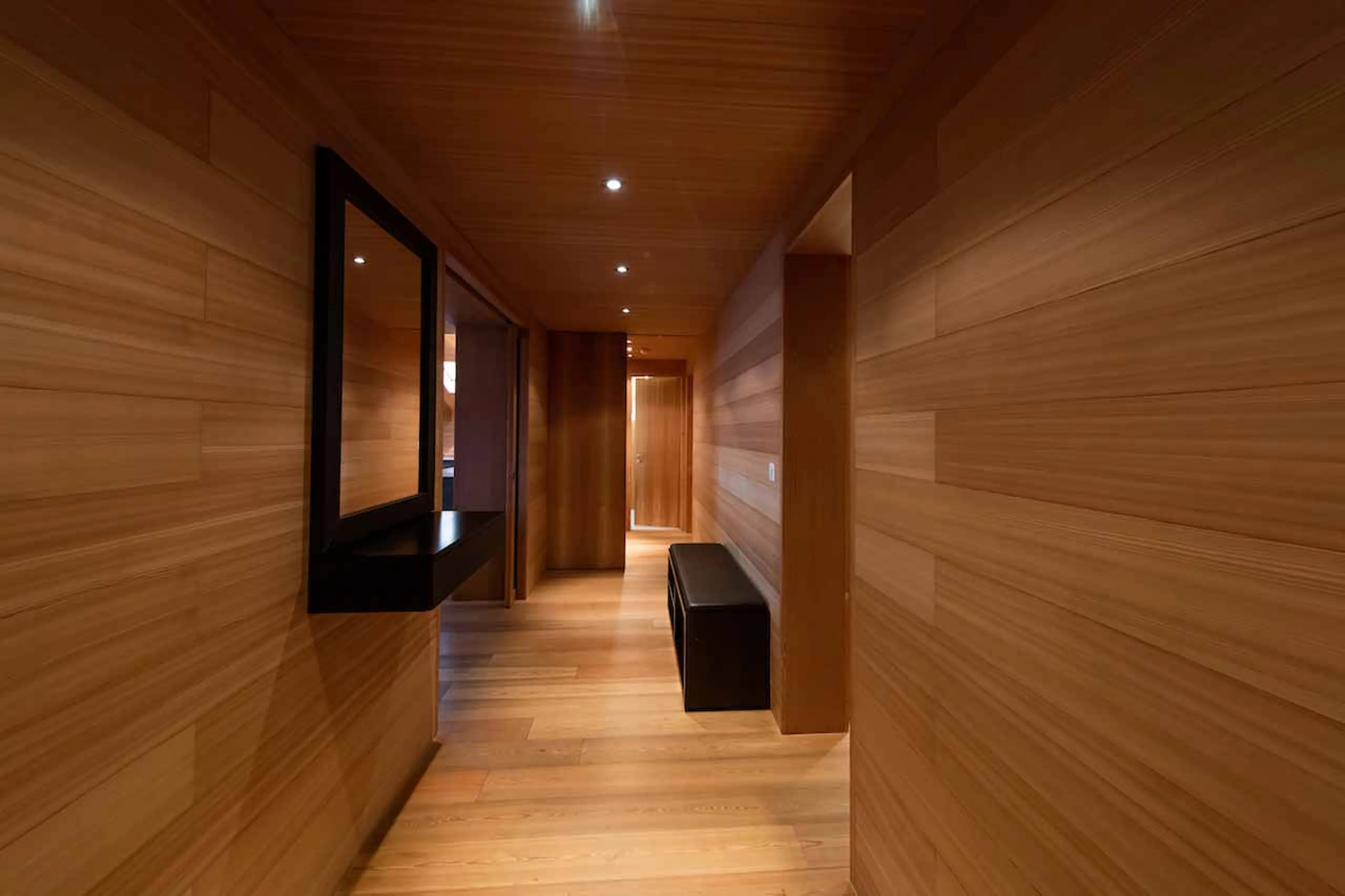 Corridor at Royalp Modern Penthouse in Villars