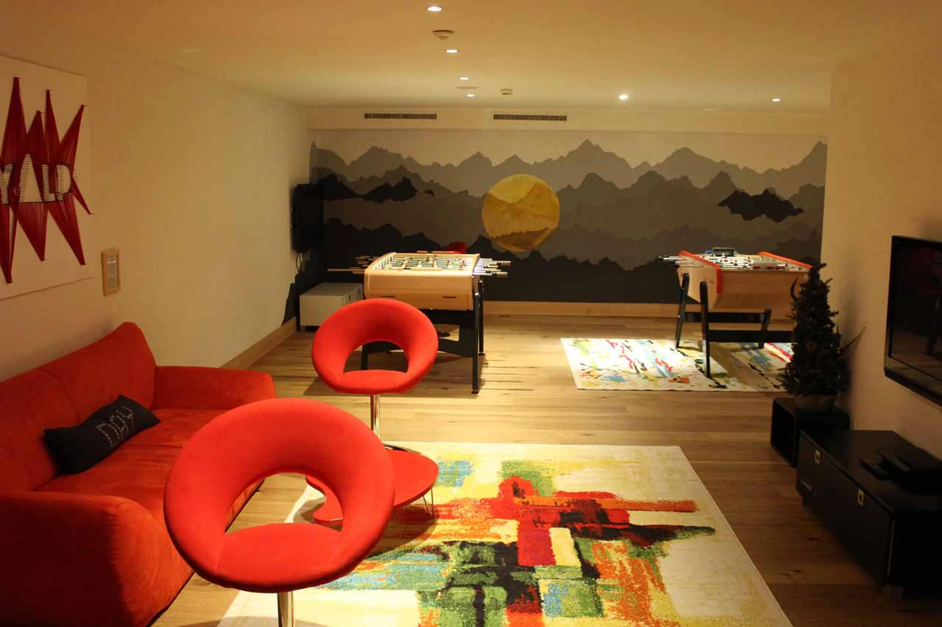 Games room at Royalp Modern Penthouse in Villars