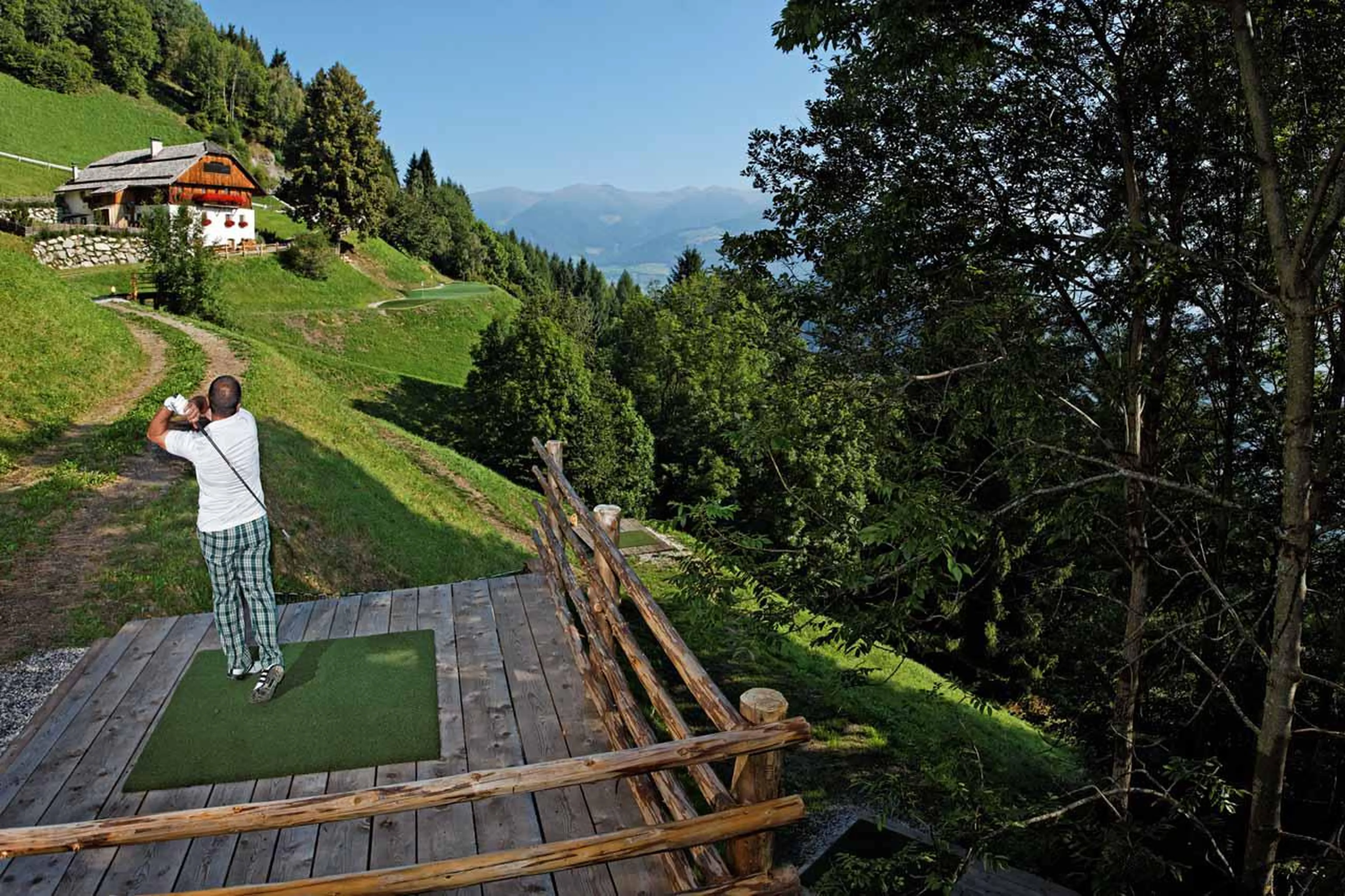 Golf course at San Lorenzo Lodge in Kronplatz