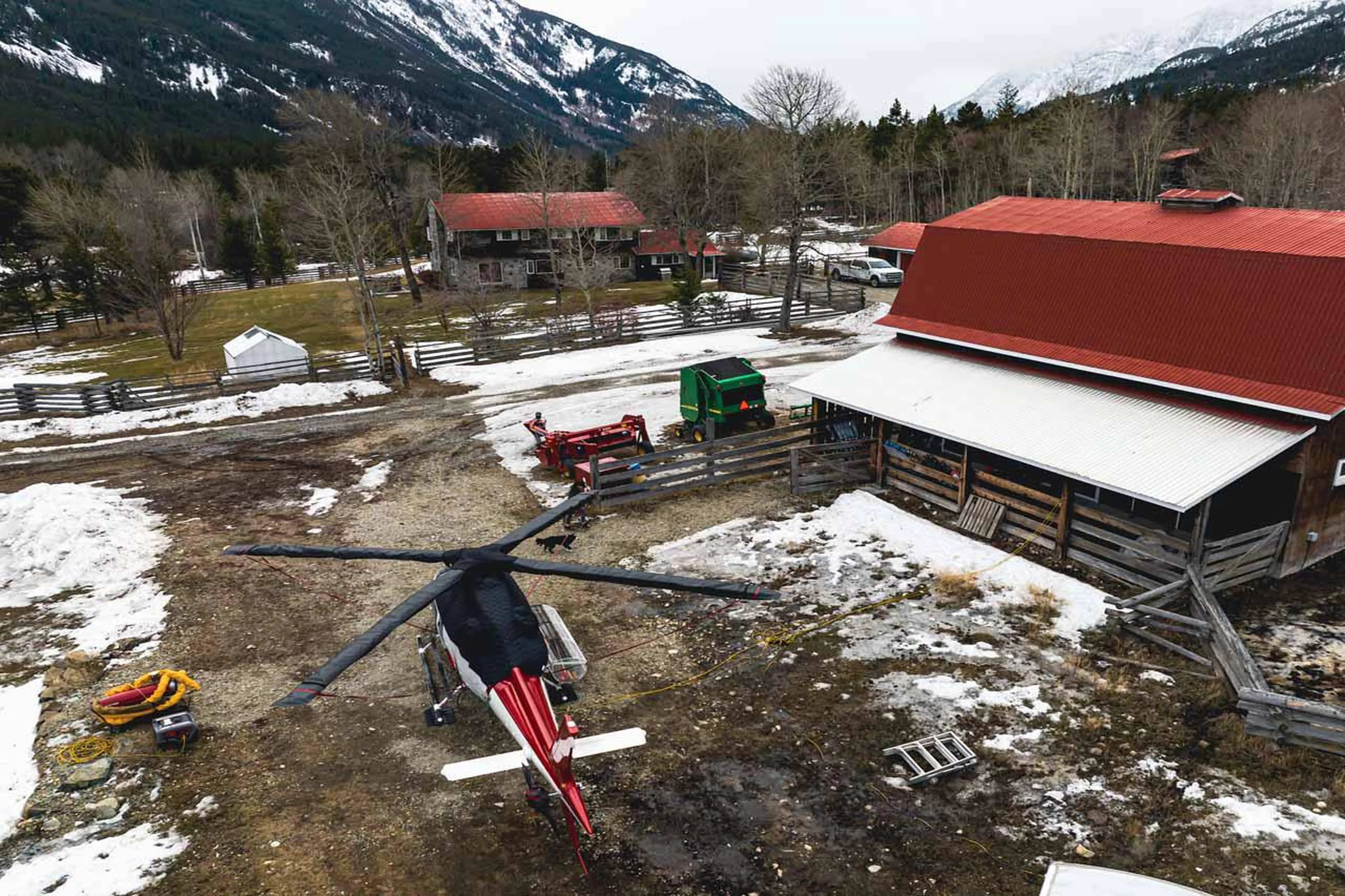 Exterior of Sand Creek Ranch in Bella Coola