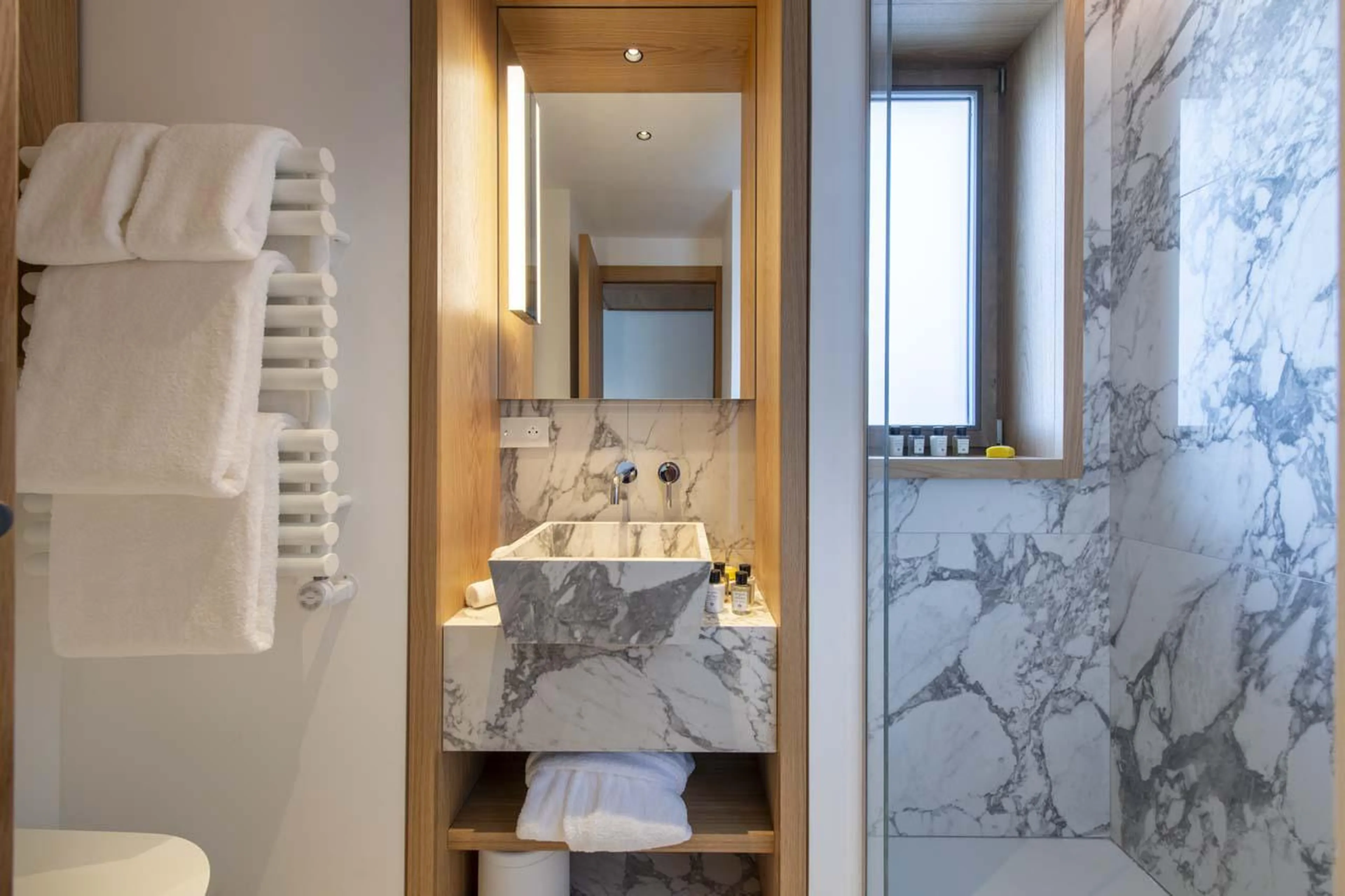 En-suite shower room at Sasha Apartment 4 in Courchevel 1850