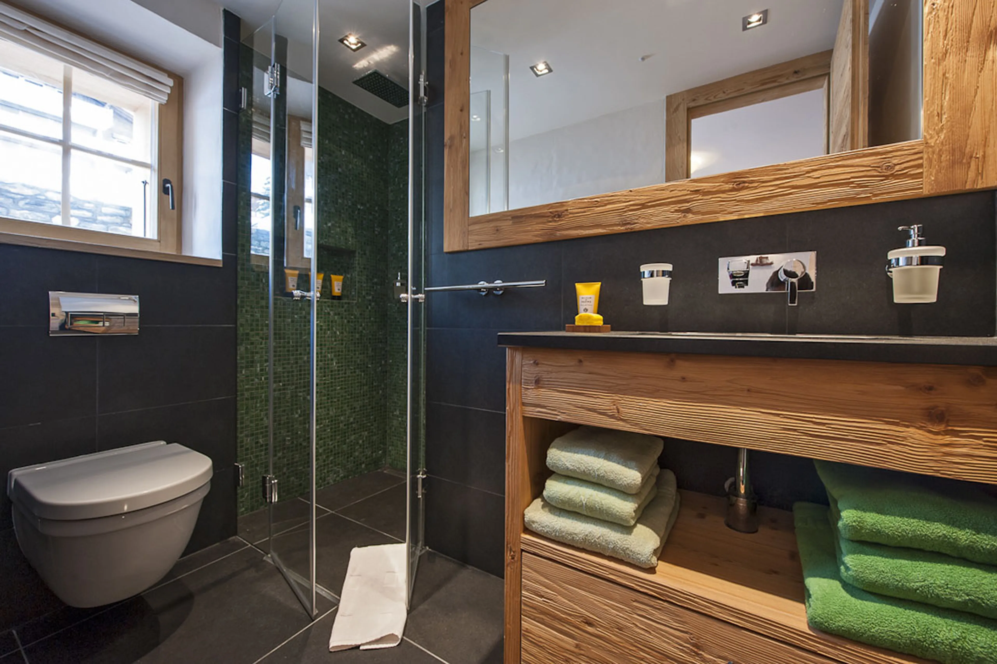 En-suite shower room at Apartment Sayeu 116 in Verbier