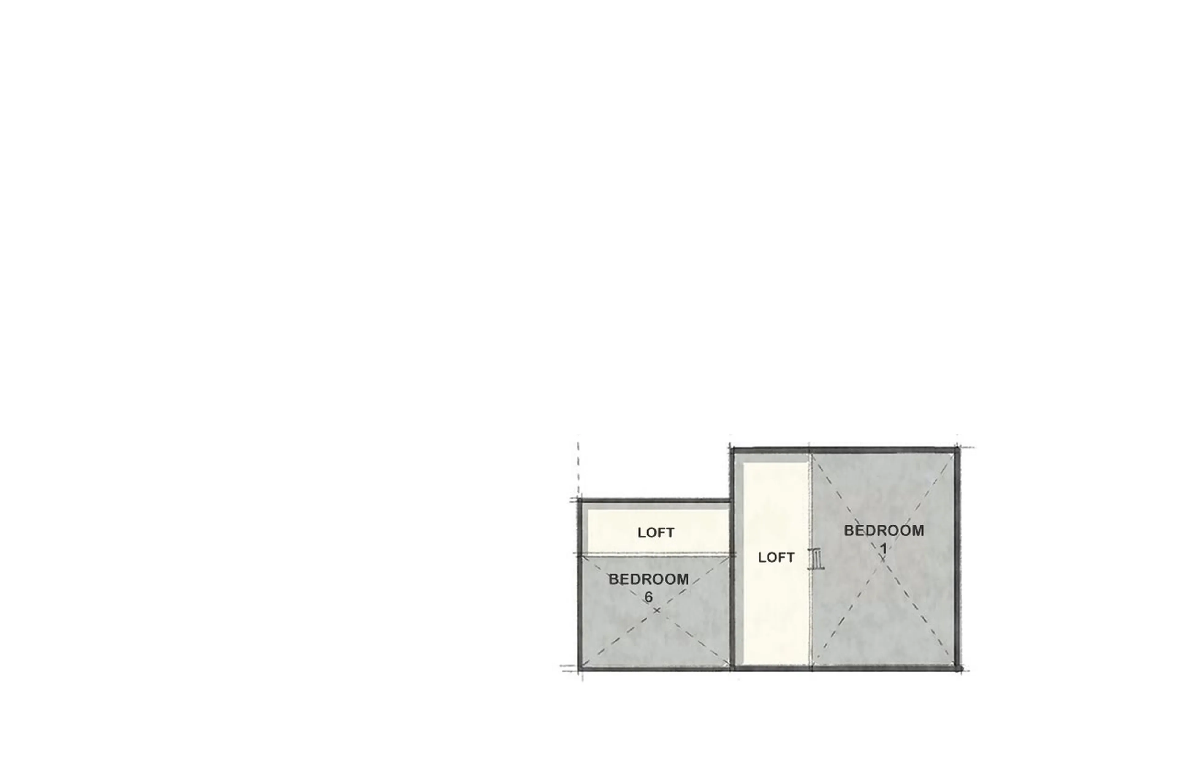 Lofts floor plan of Scarp Ridge Lodge in Crested Butte