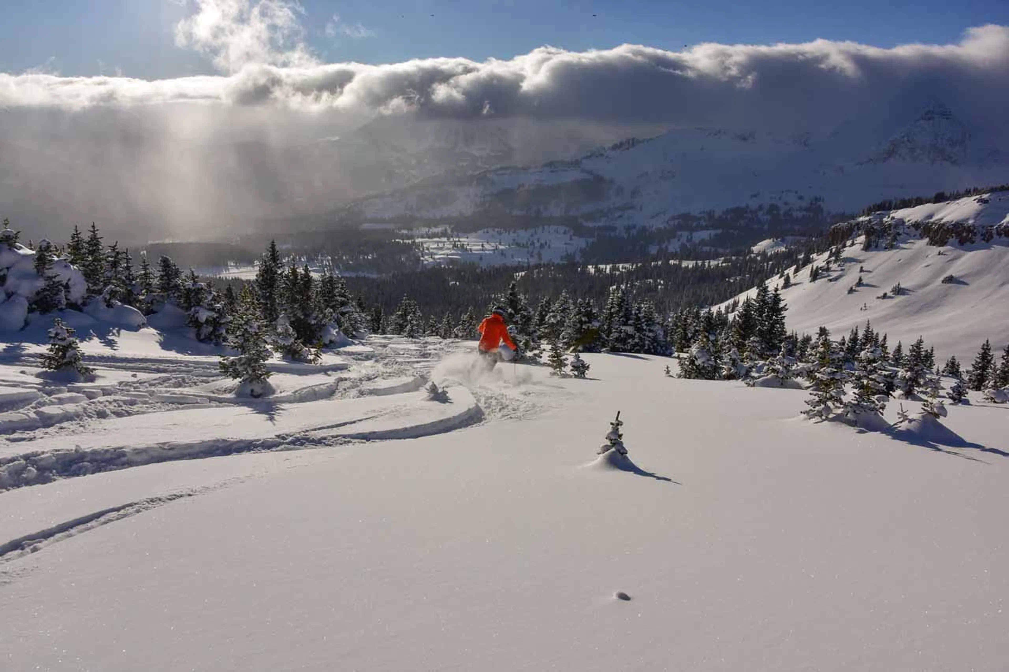 Ski slopes at Scarp Ridge Lodge in Crested Butte