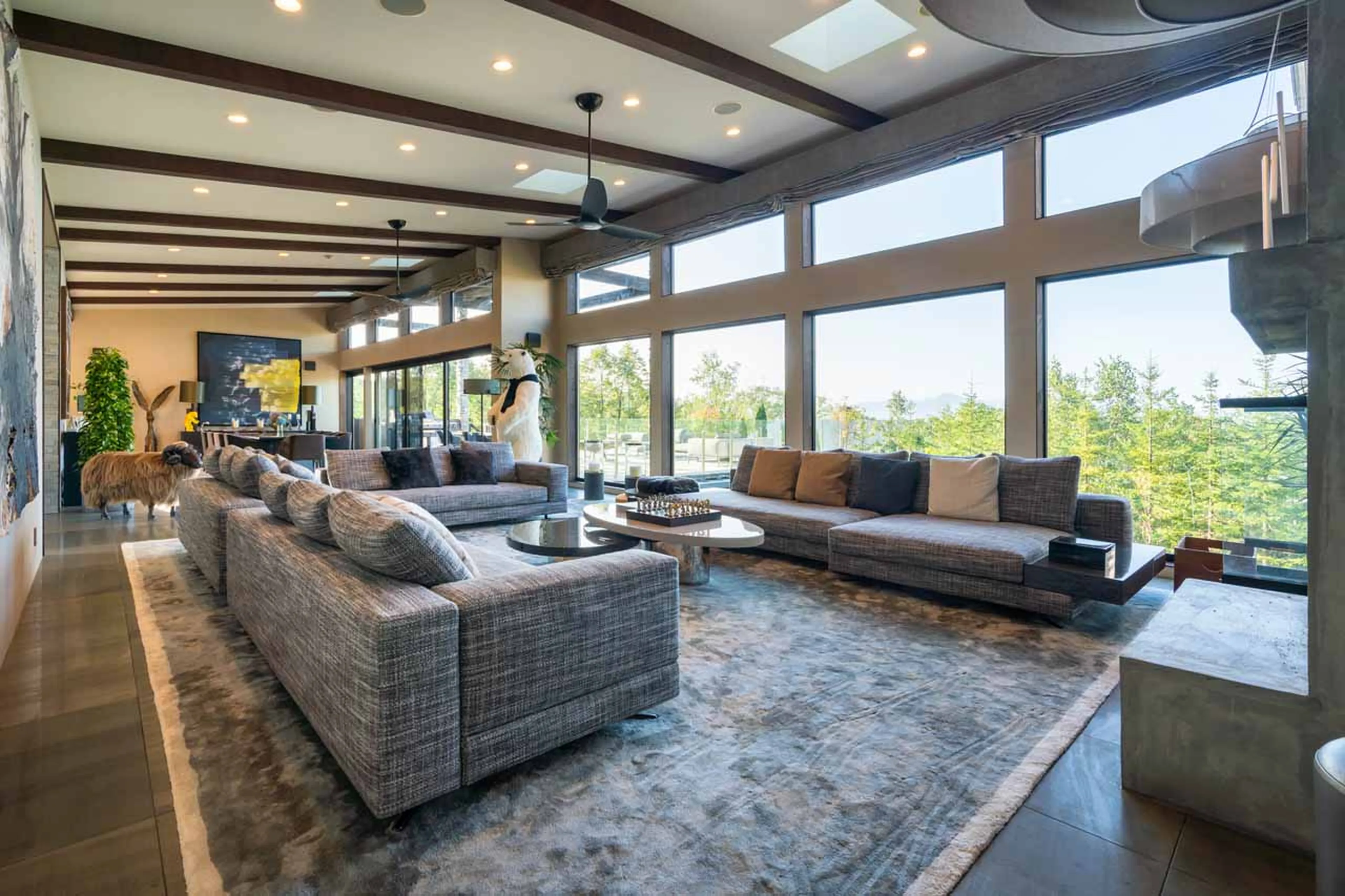 Living area at Seasons Residence in Niseko
