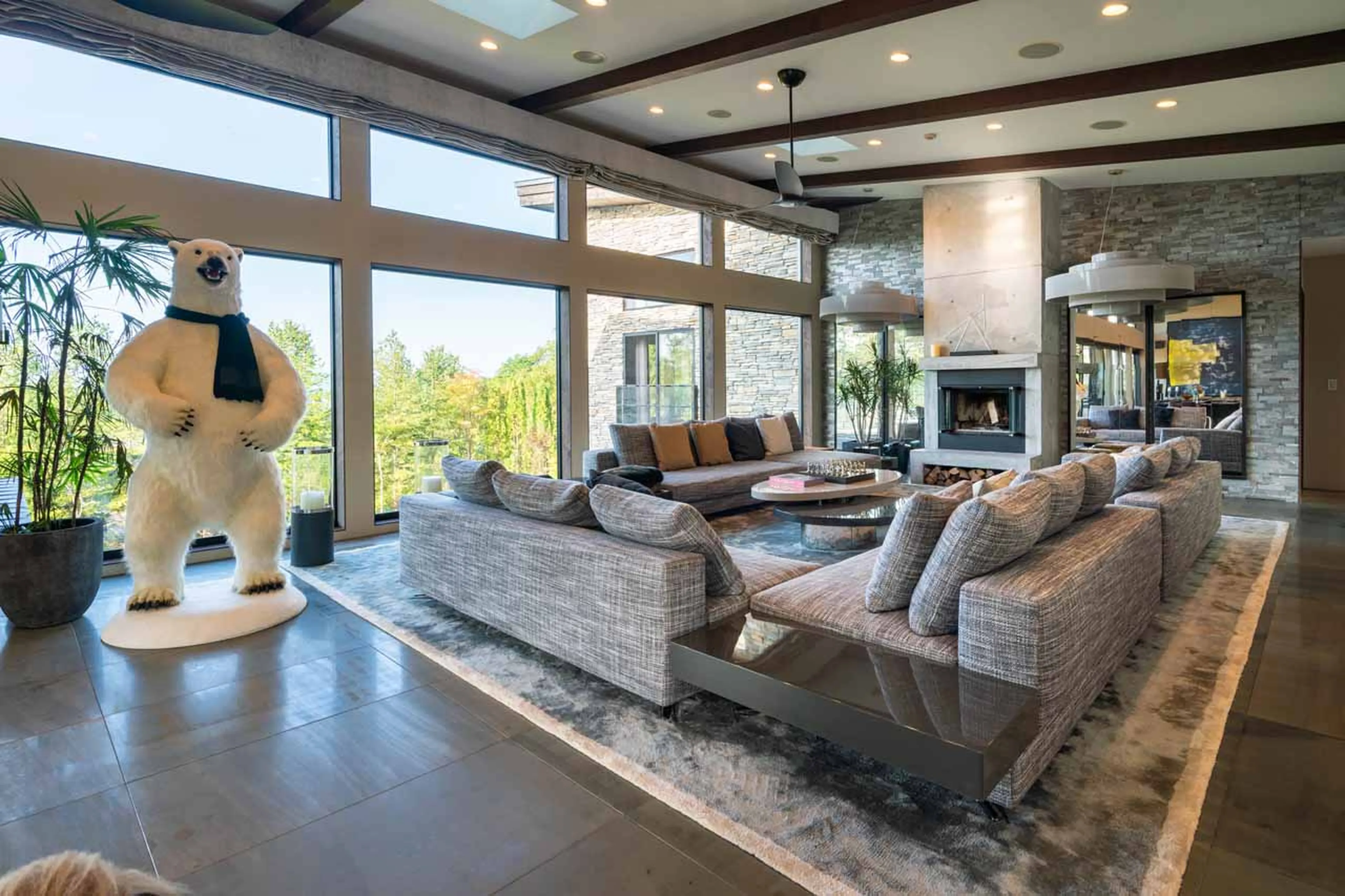 Views from living area at Seasons Residence in Niseko