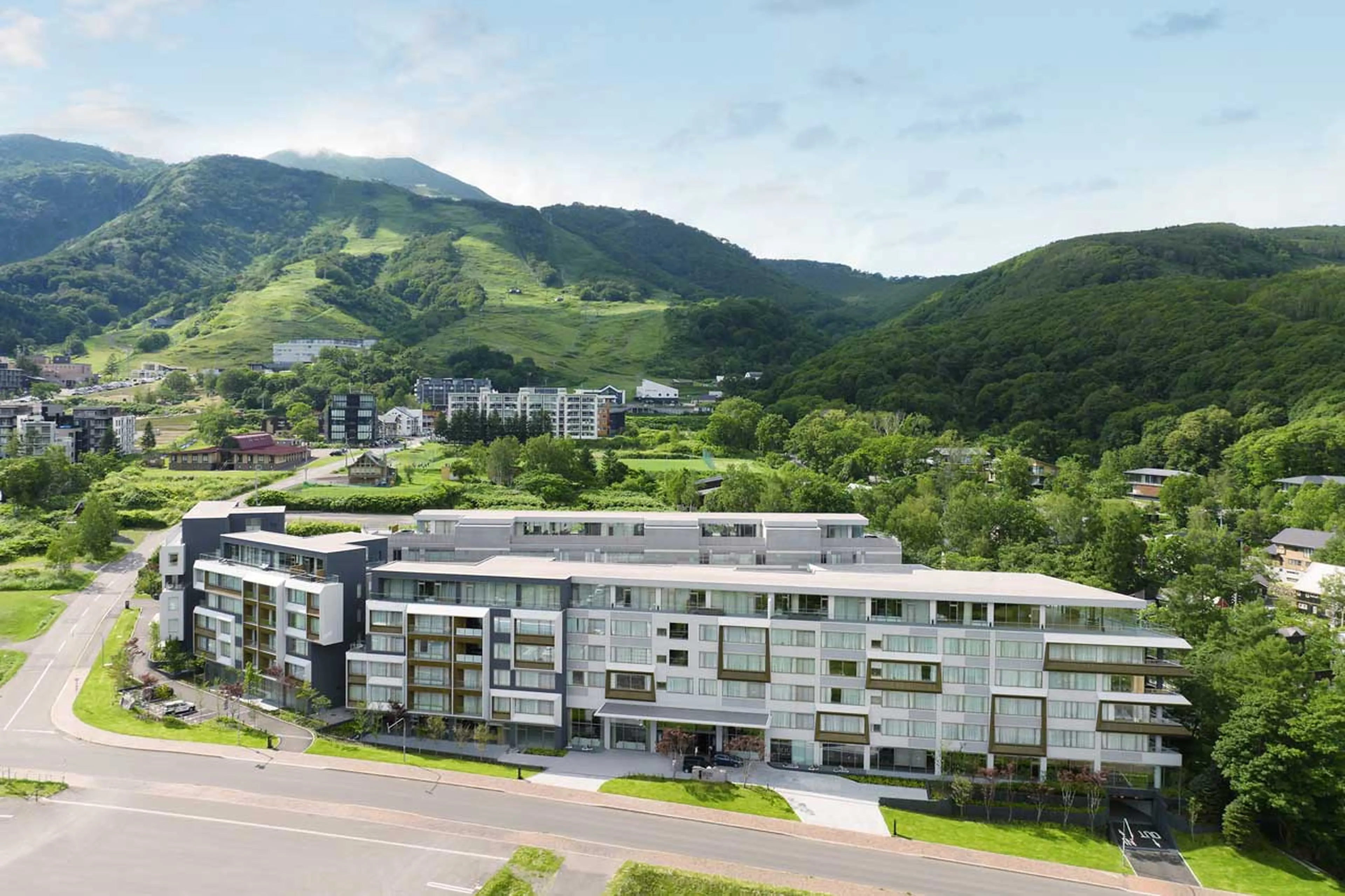 Exterior in summer of Setsu Penthouse in Niseko