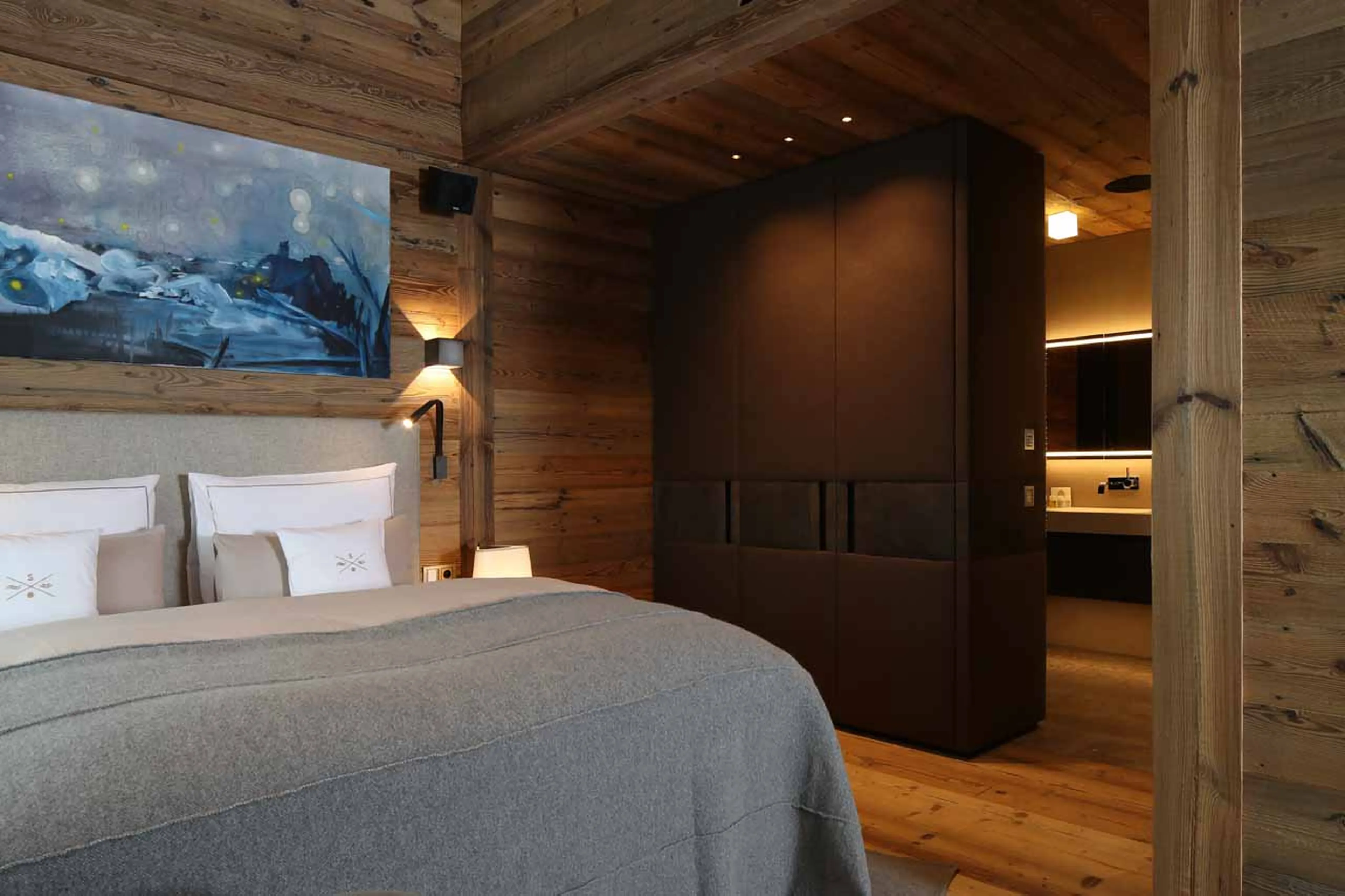 Bedroom four at Severins Residence in Lech