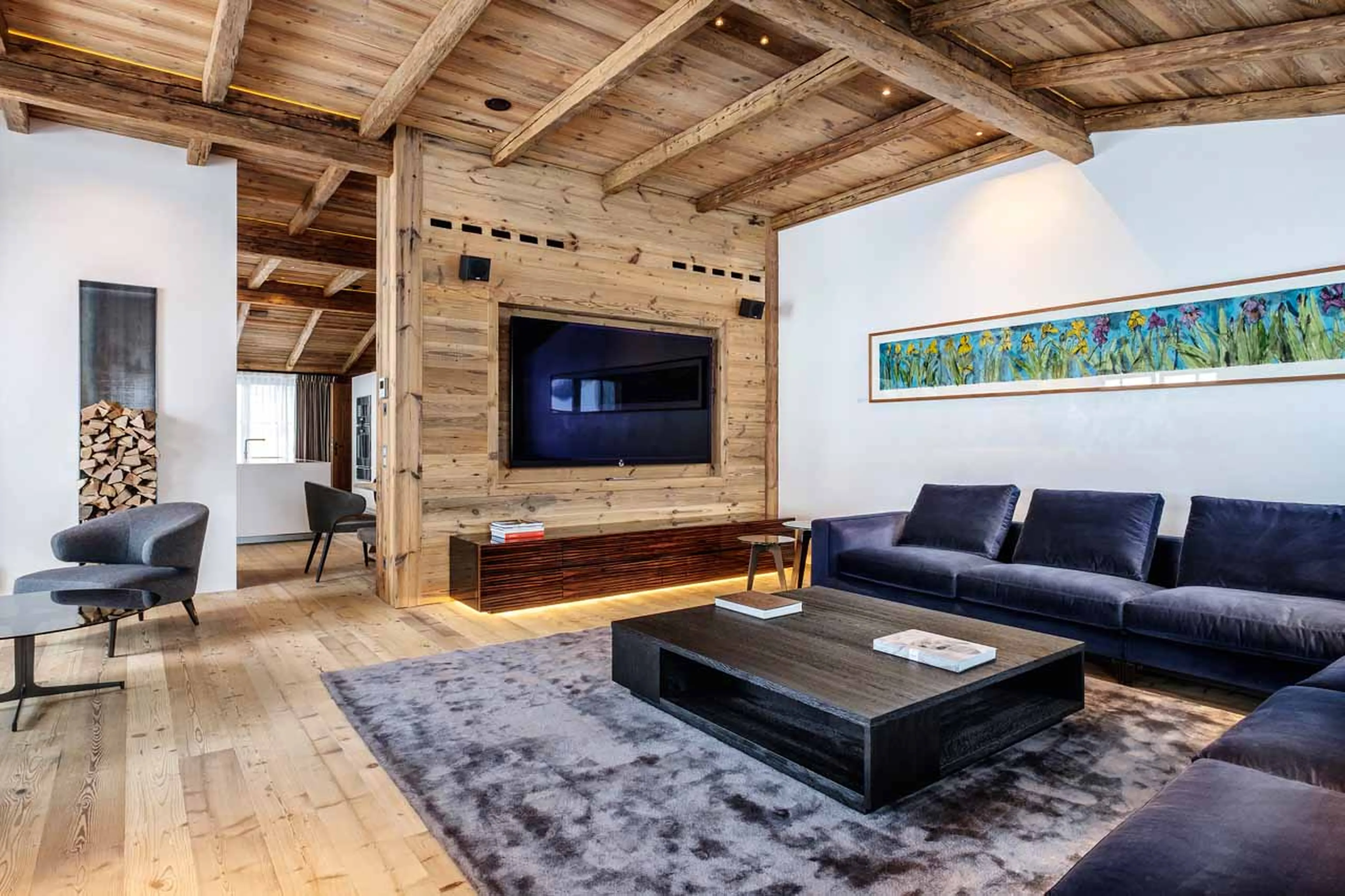 Cinema room at Severins Residence in Lech