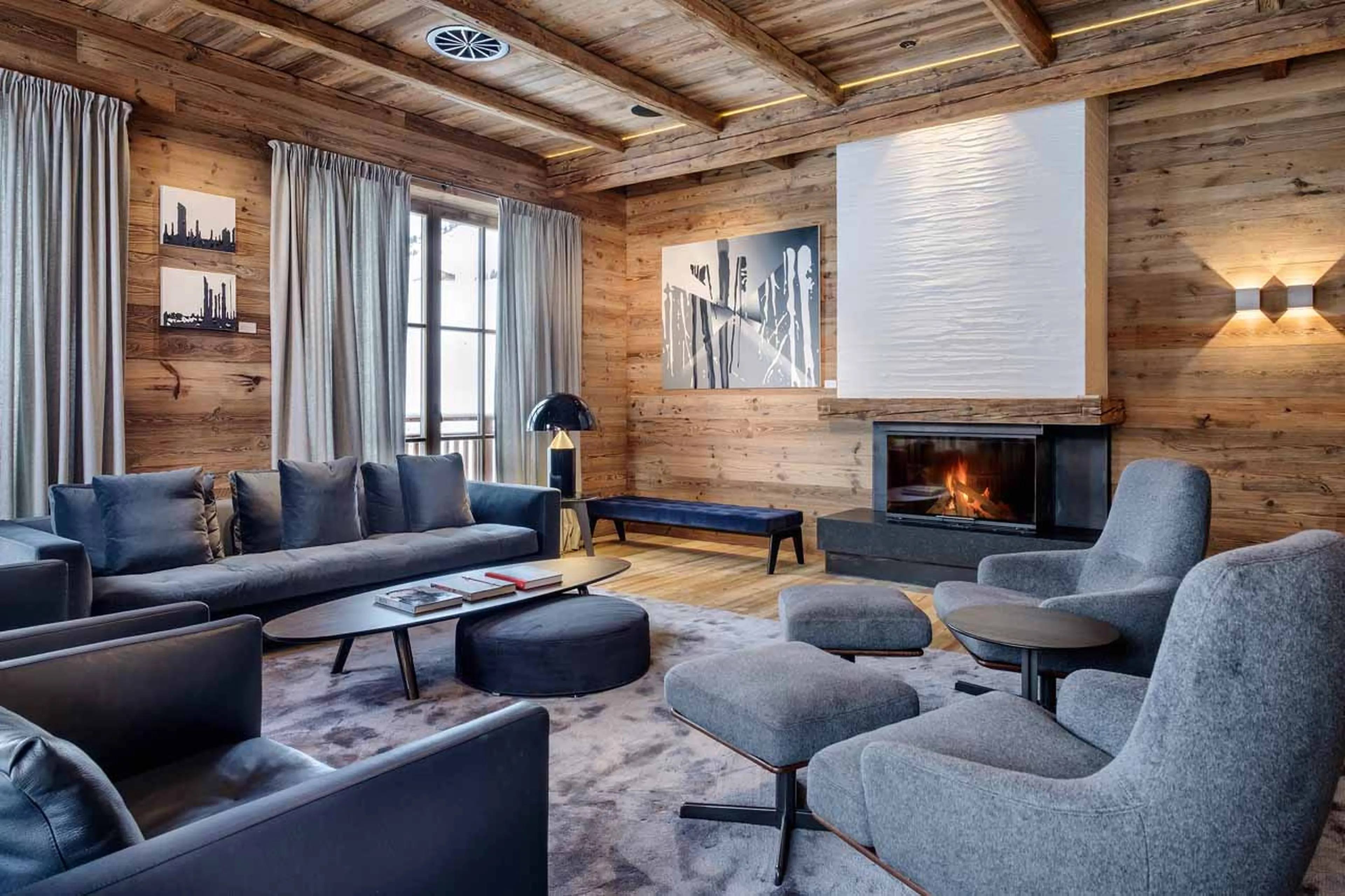 Hotel lounge at Severins Residence in Lech