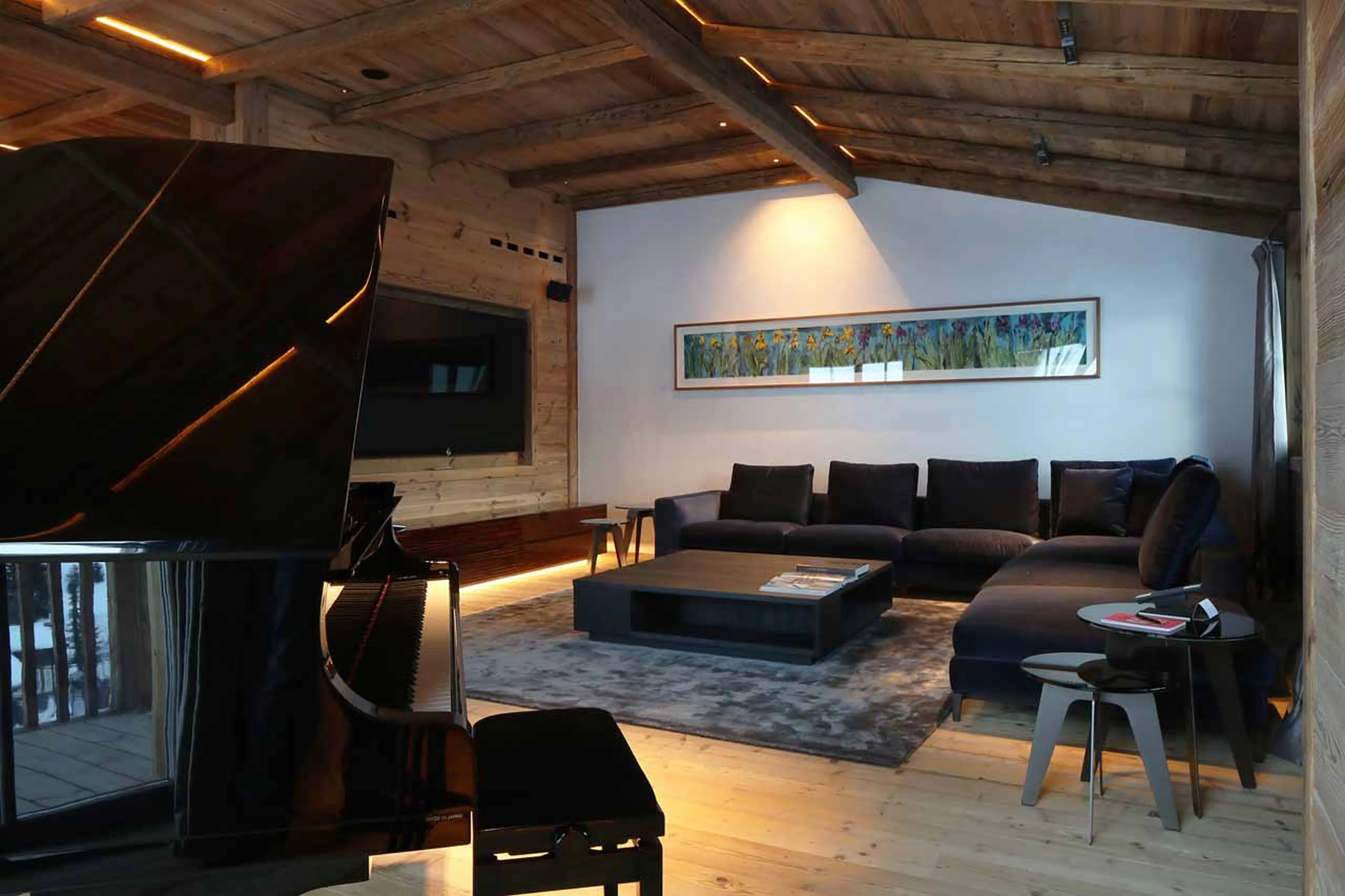 Living area at Severins Residence in Lech
