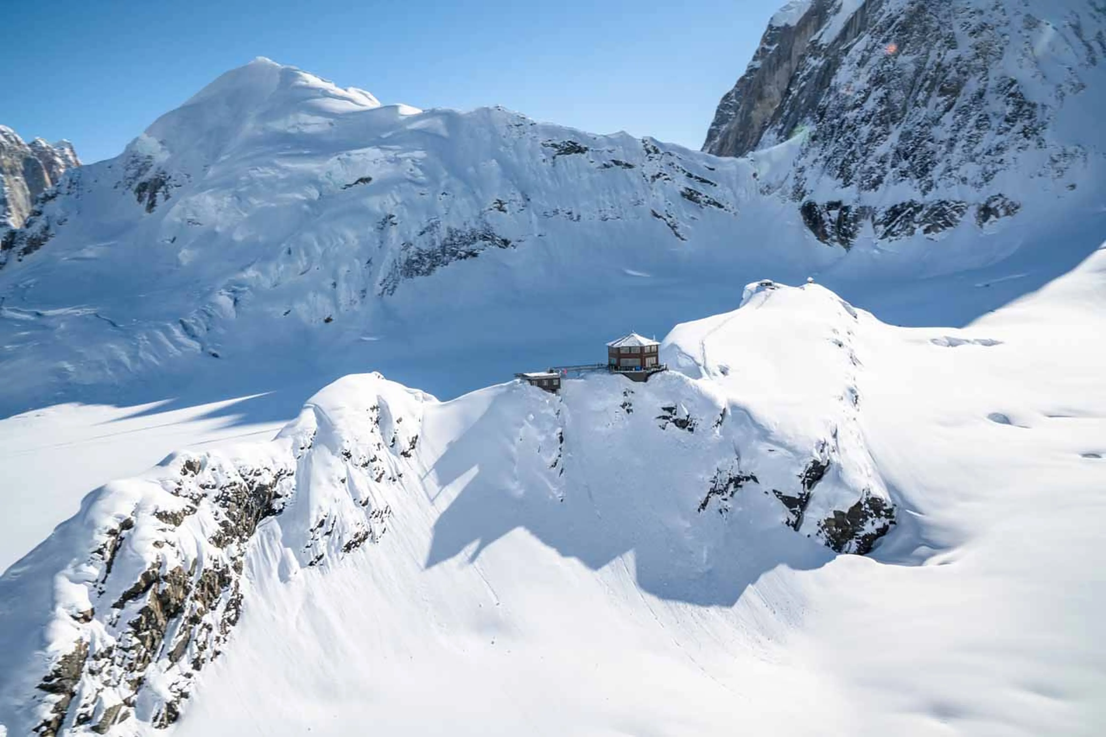 Exterior view of Sheldon Chalet in Alaska