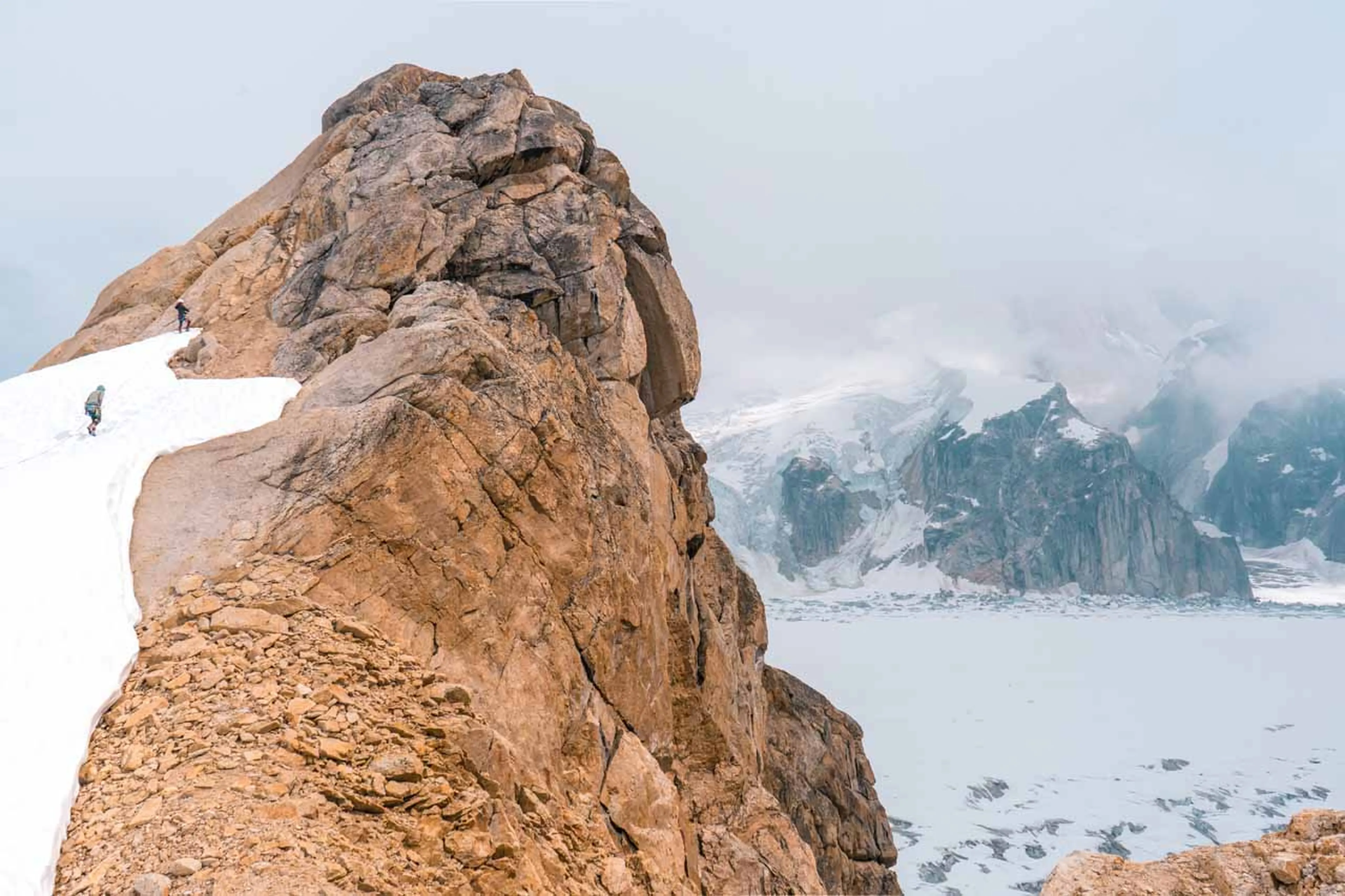 Rock climbing at Sheldon Chalet in Alaska