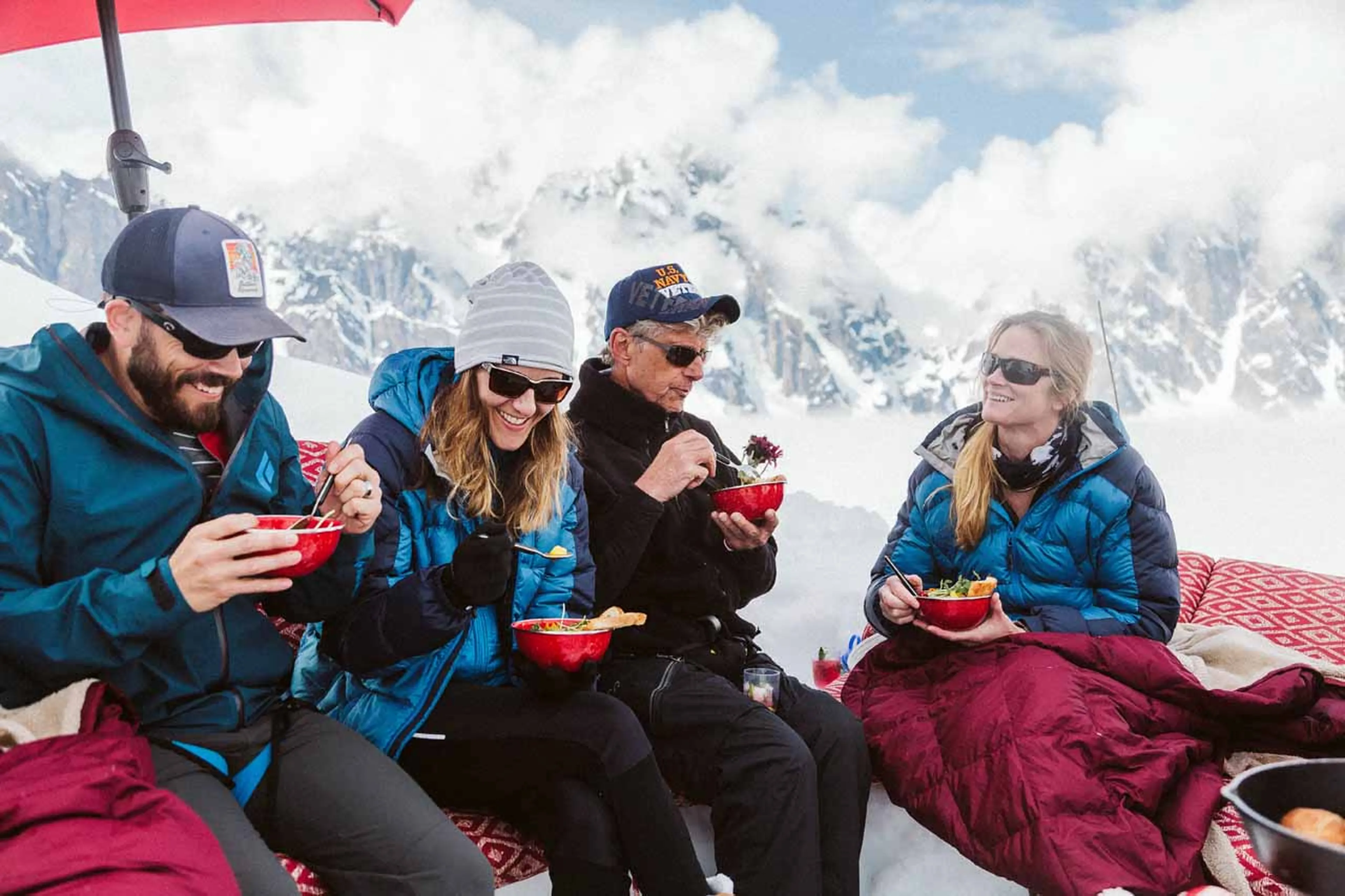 Gourmet picnic at Sheldon Chalet in Alaska