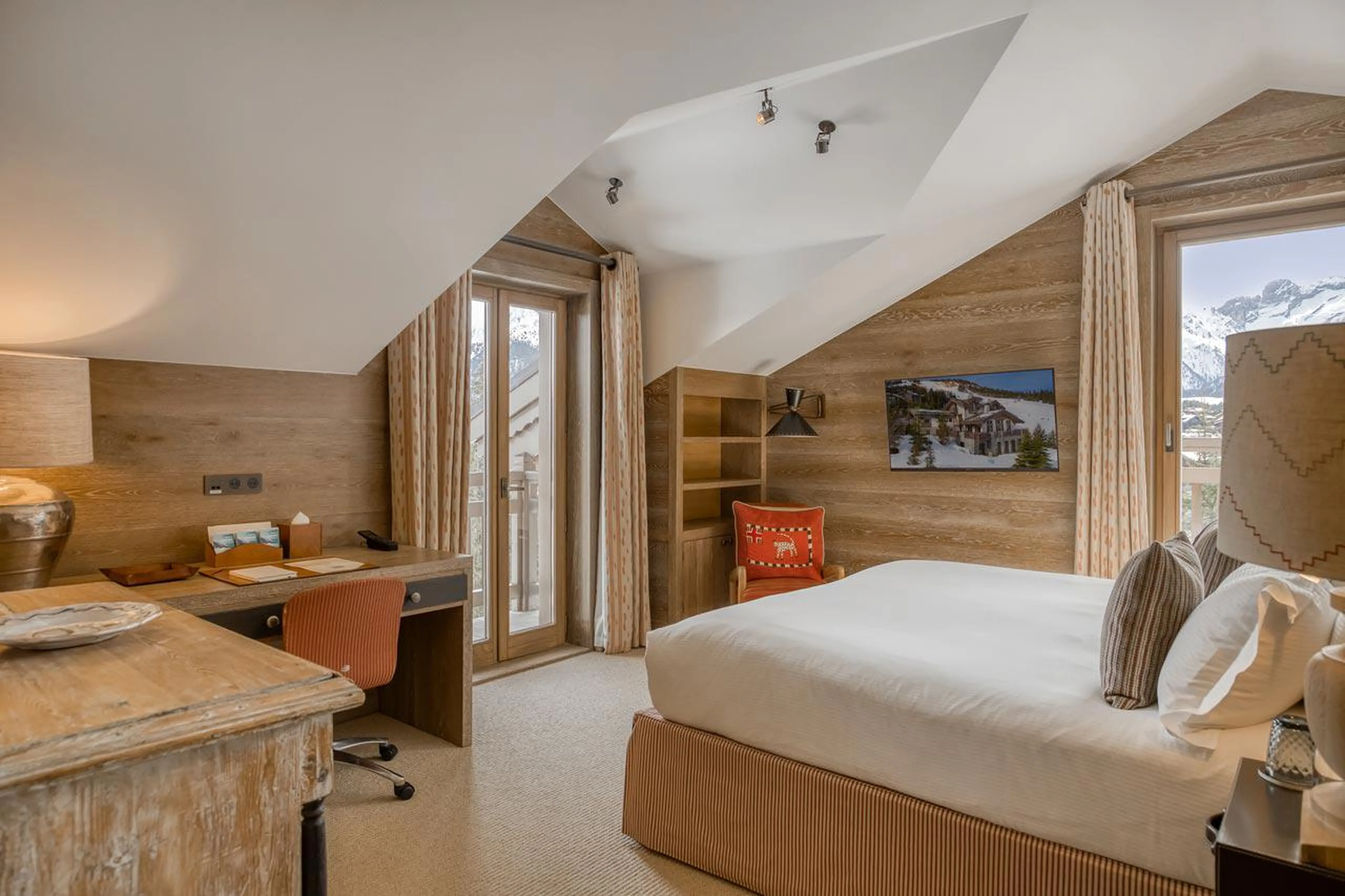 Bedroom two in Shemshak Lodge in Courchevel 1850