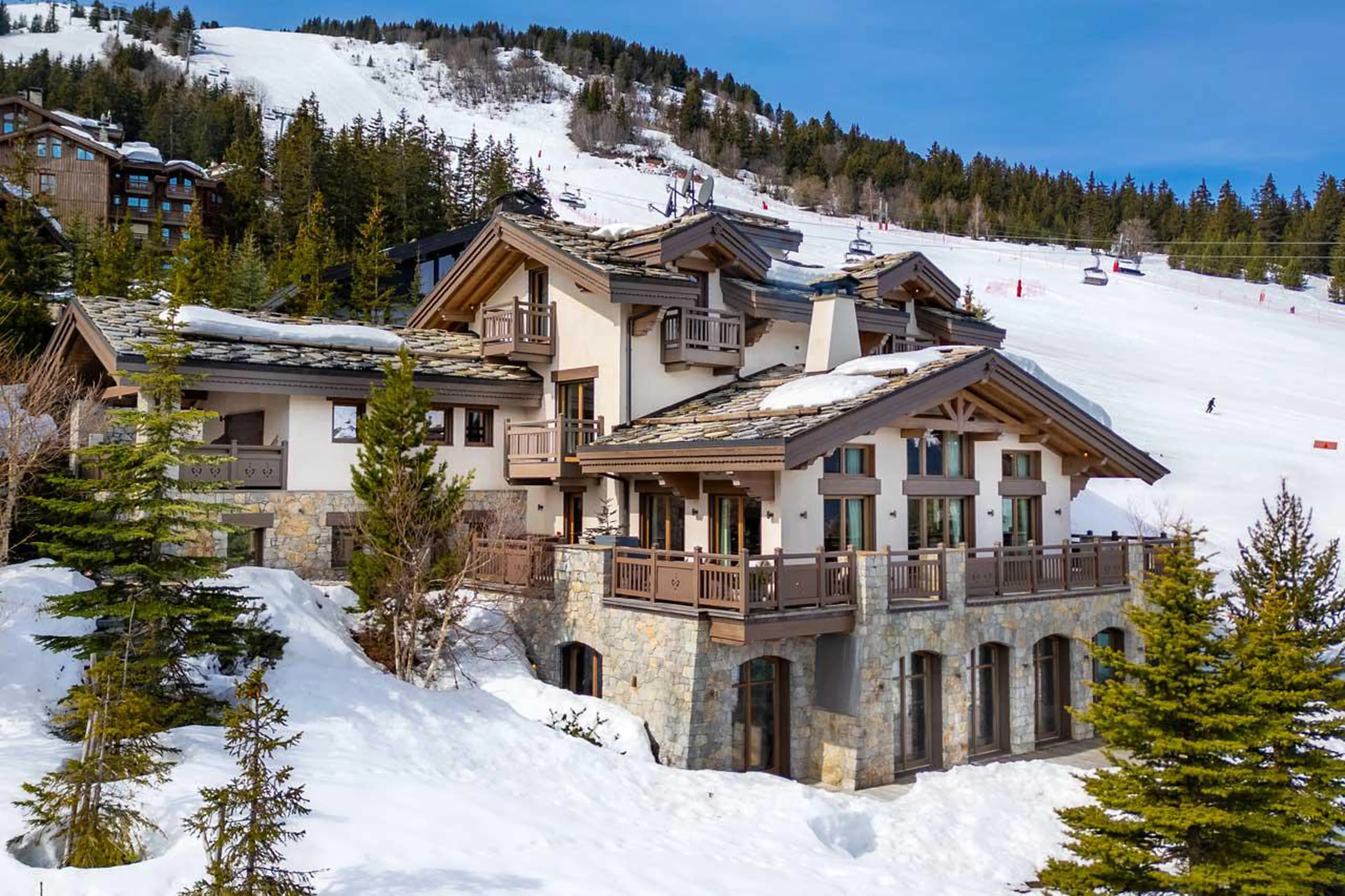 Shemshak Lodge situated directly on Plantrey piste in Courchevel 1850