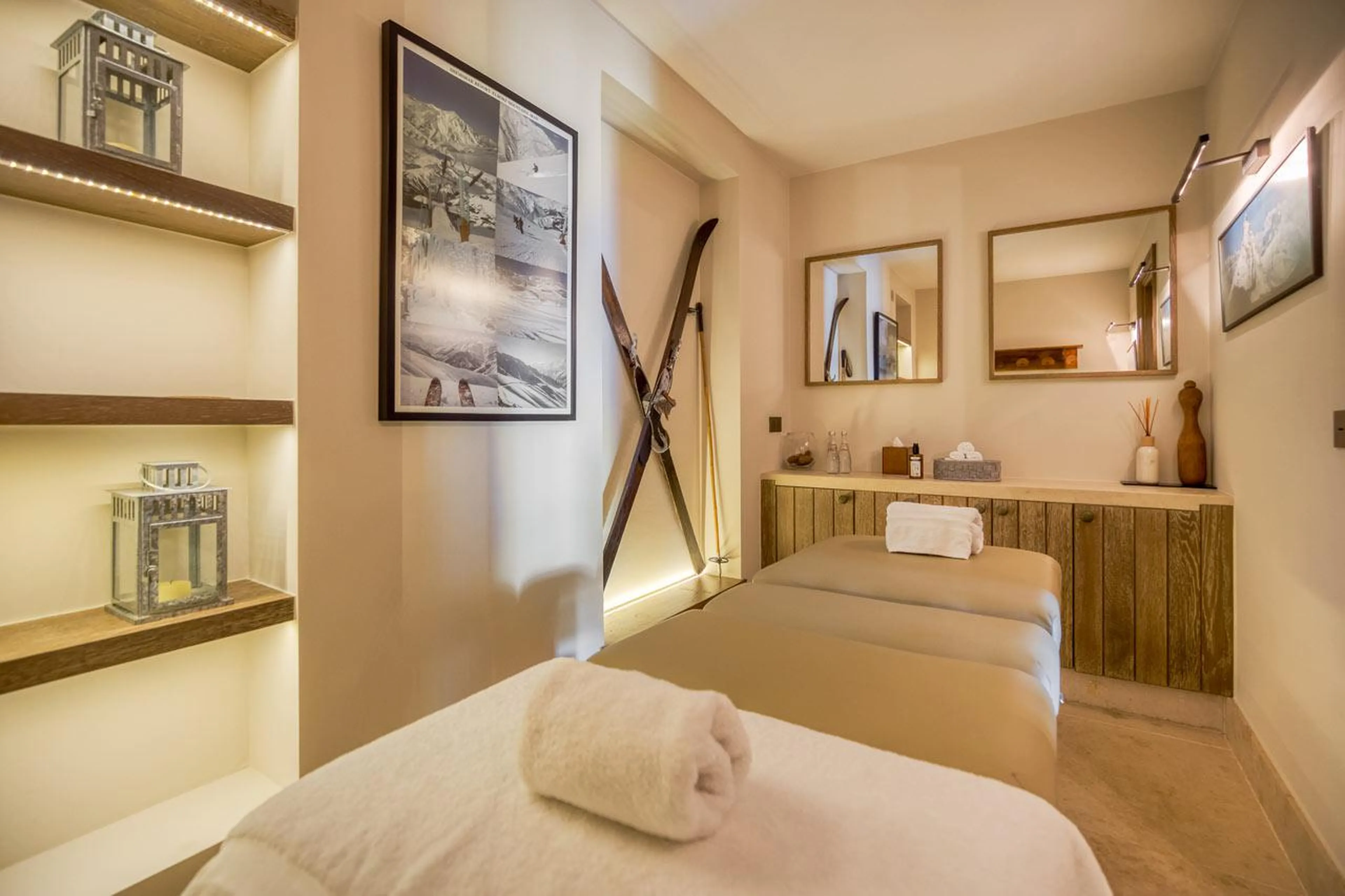 Massage room in Shemshak Lodge in Courchevel 1850