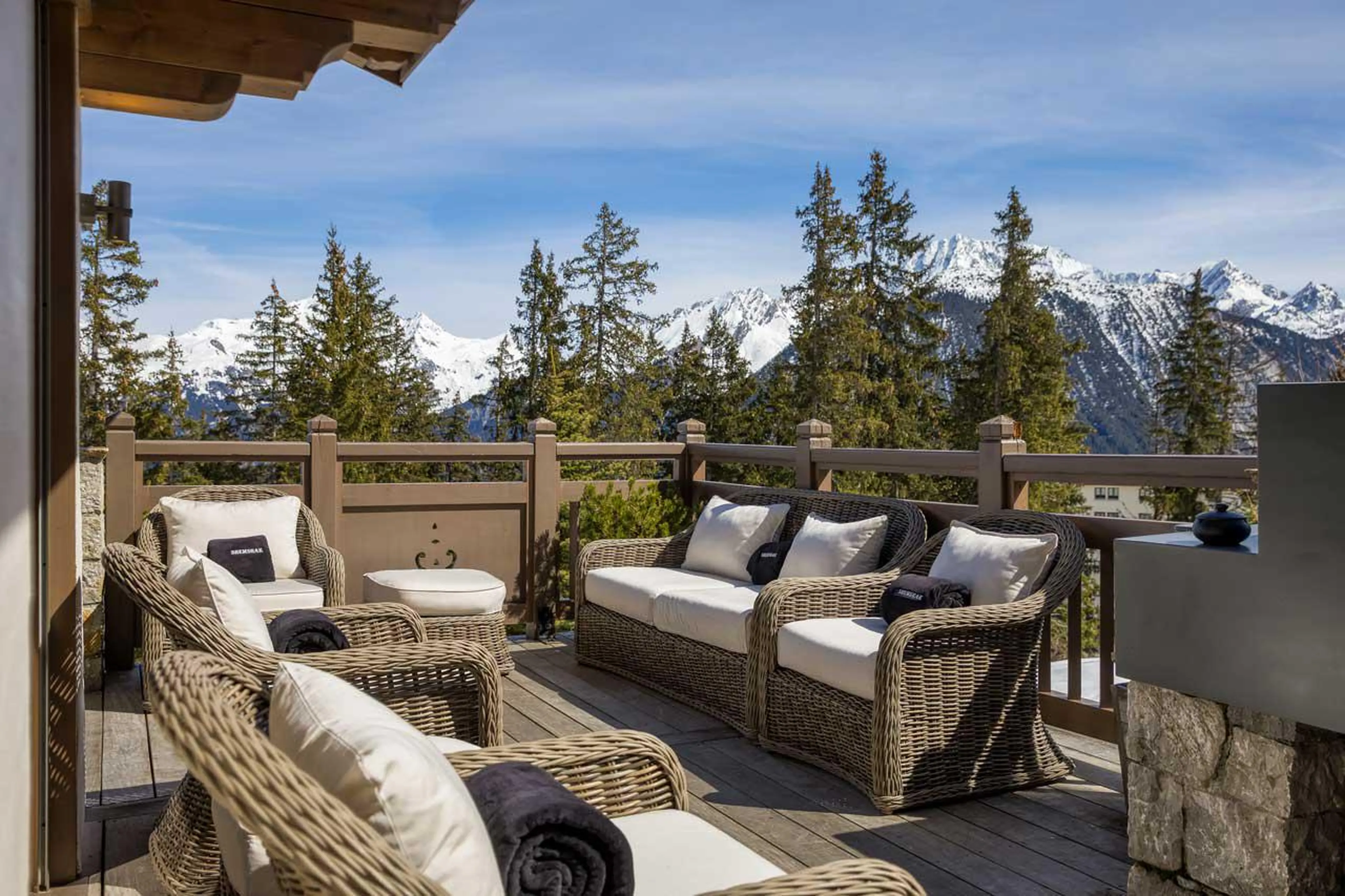 Mountain views from Shemshak Lodge in Courchevel 1850