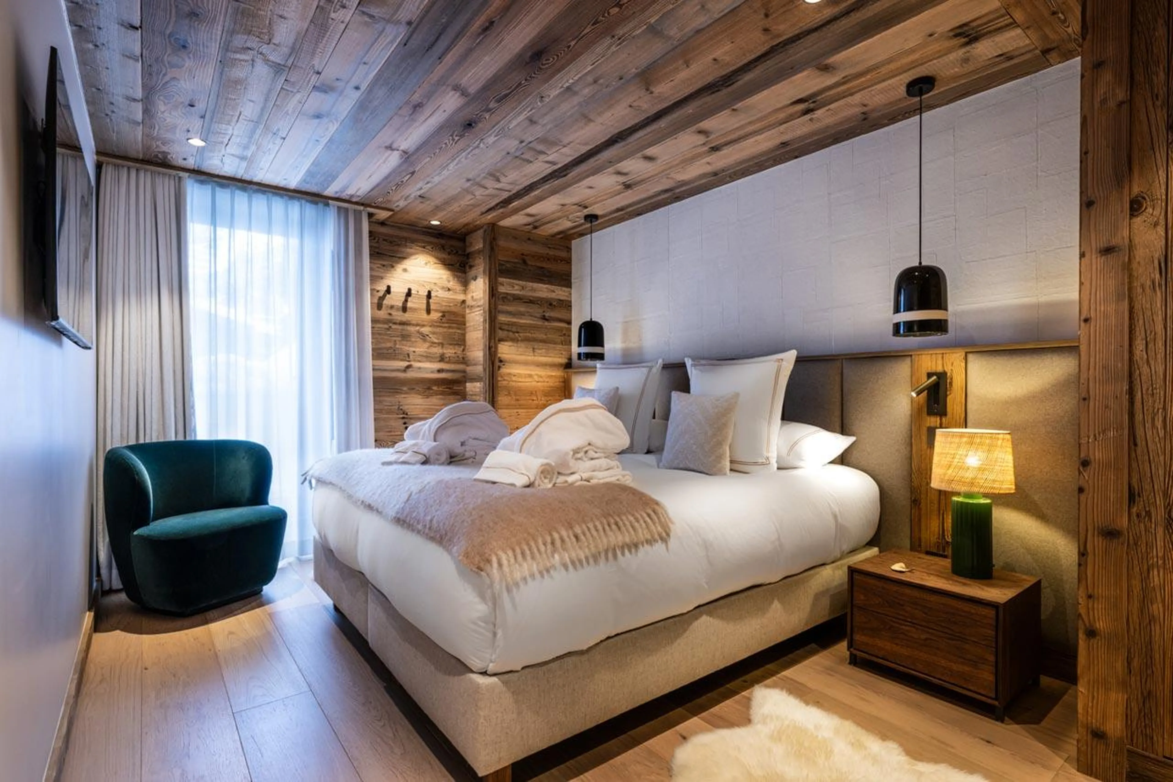 Bedroom five at Silverstone Altitude 7 in Val d'Isere