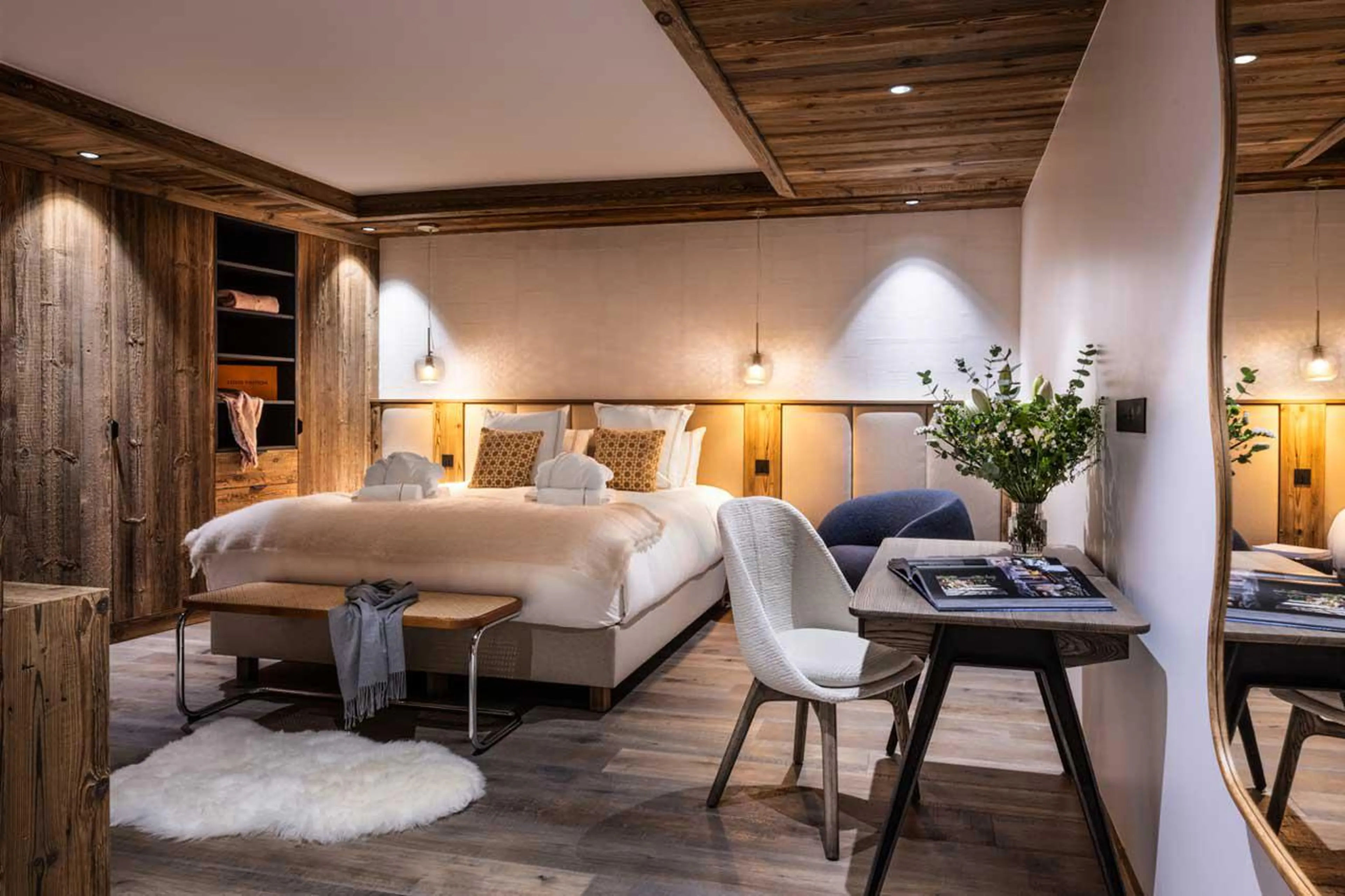 Bedroom four at Silverstone Lodge 1 in Val d'Isere