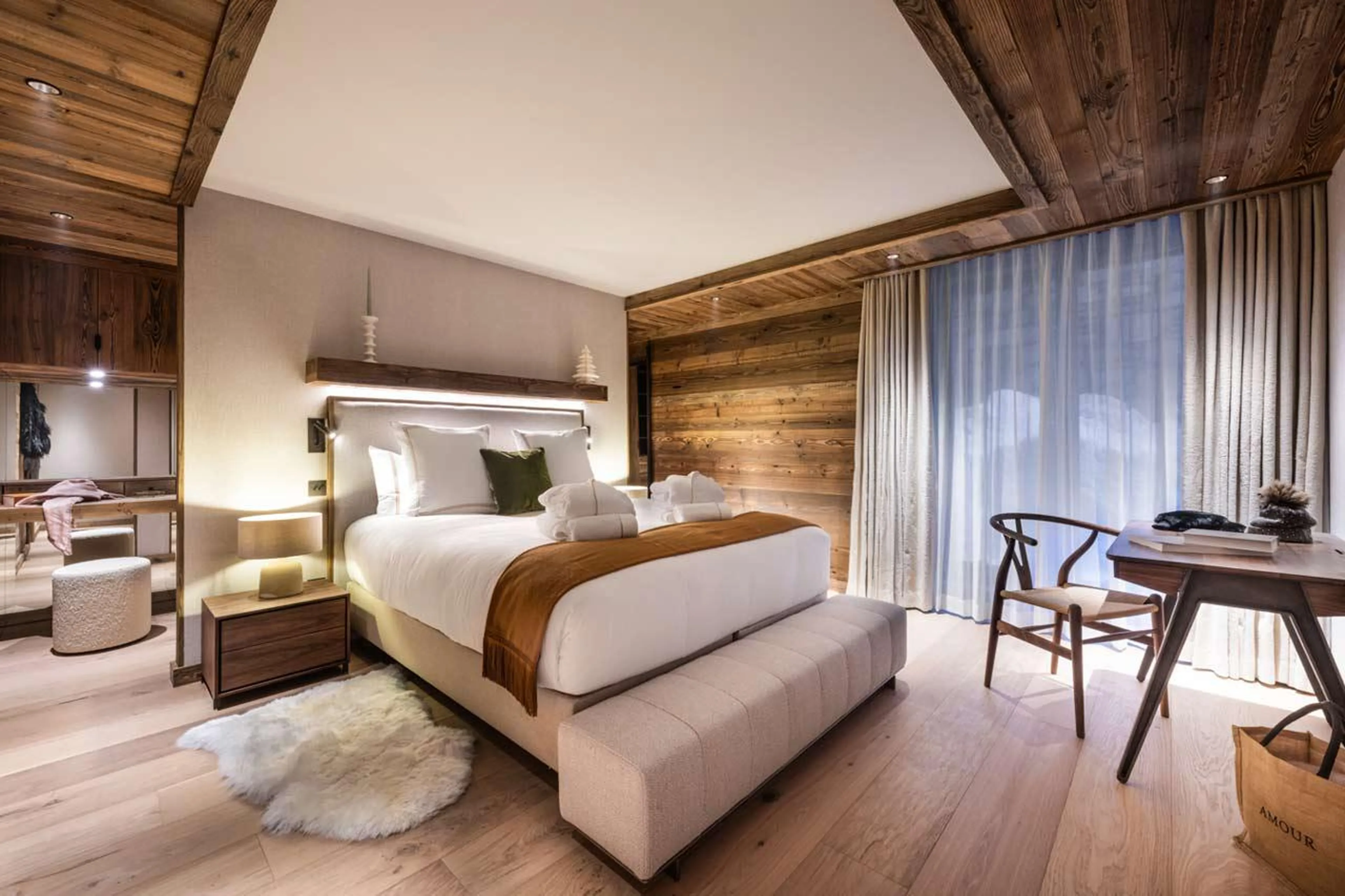 Bedroom one at Silverstone Lodge 2 in Val d'Isere