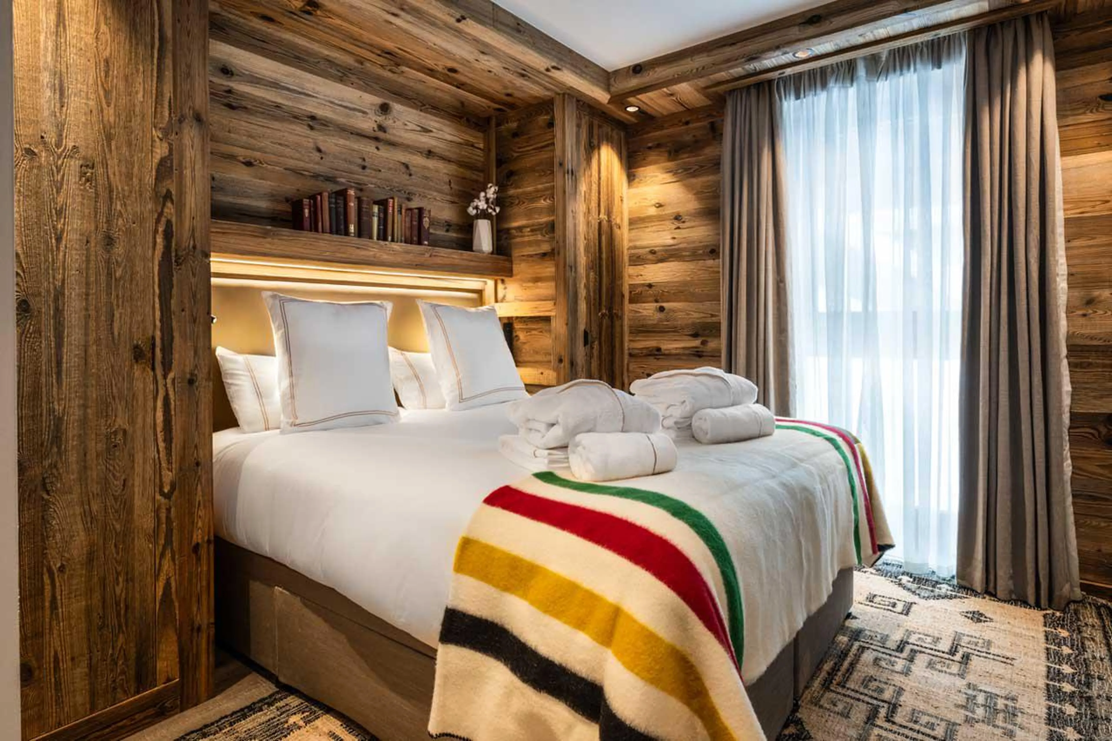 Bedroom four at Silverstone Lodge 6 in Val d'Isere