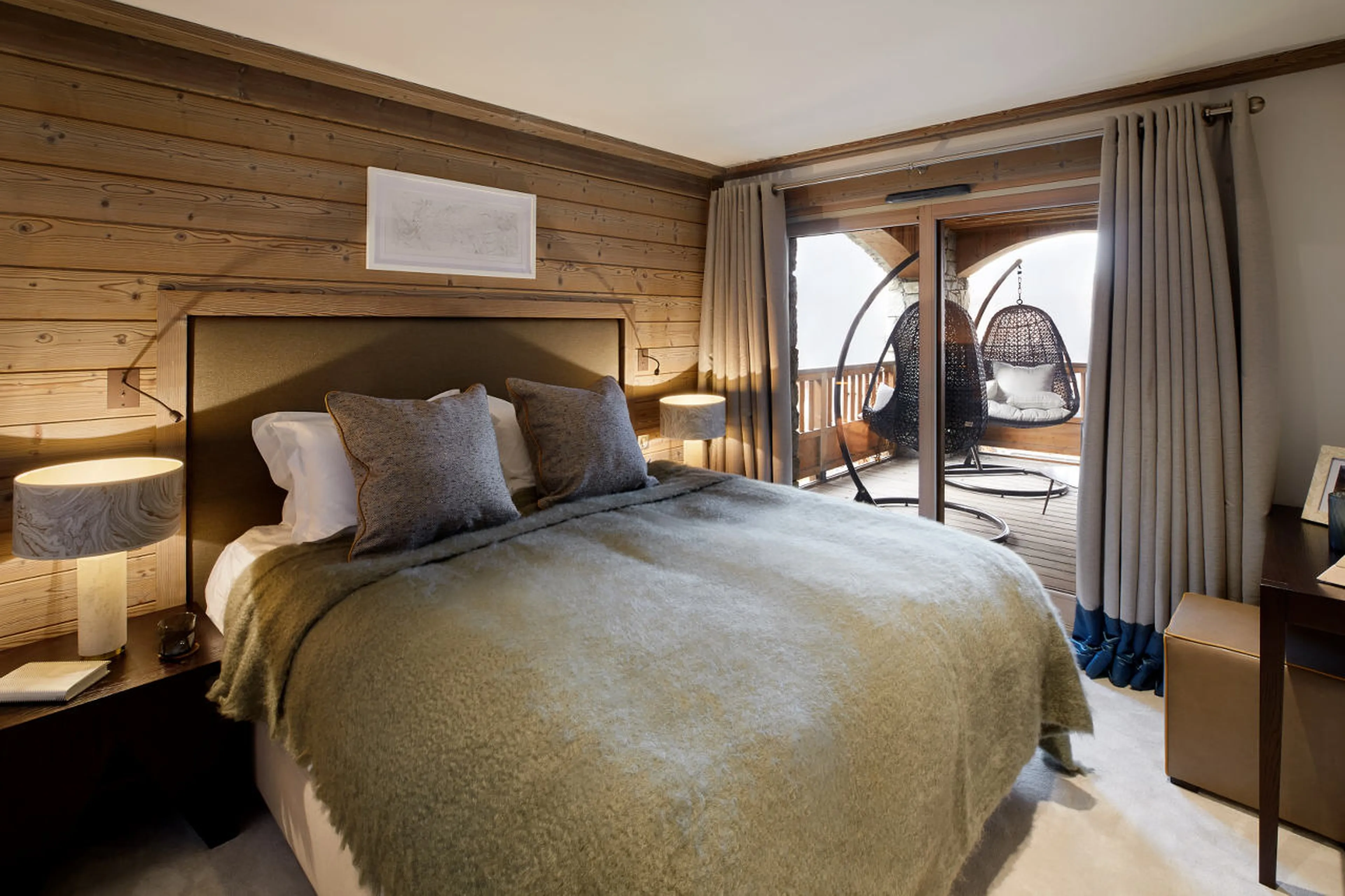 Bedroom one at Apartment Six Senses 3 in Courchevel 1850