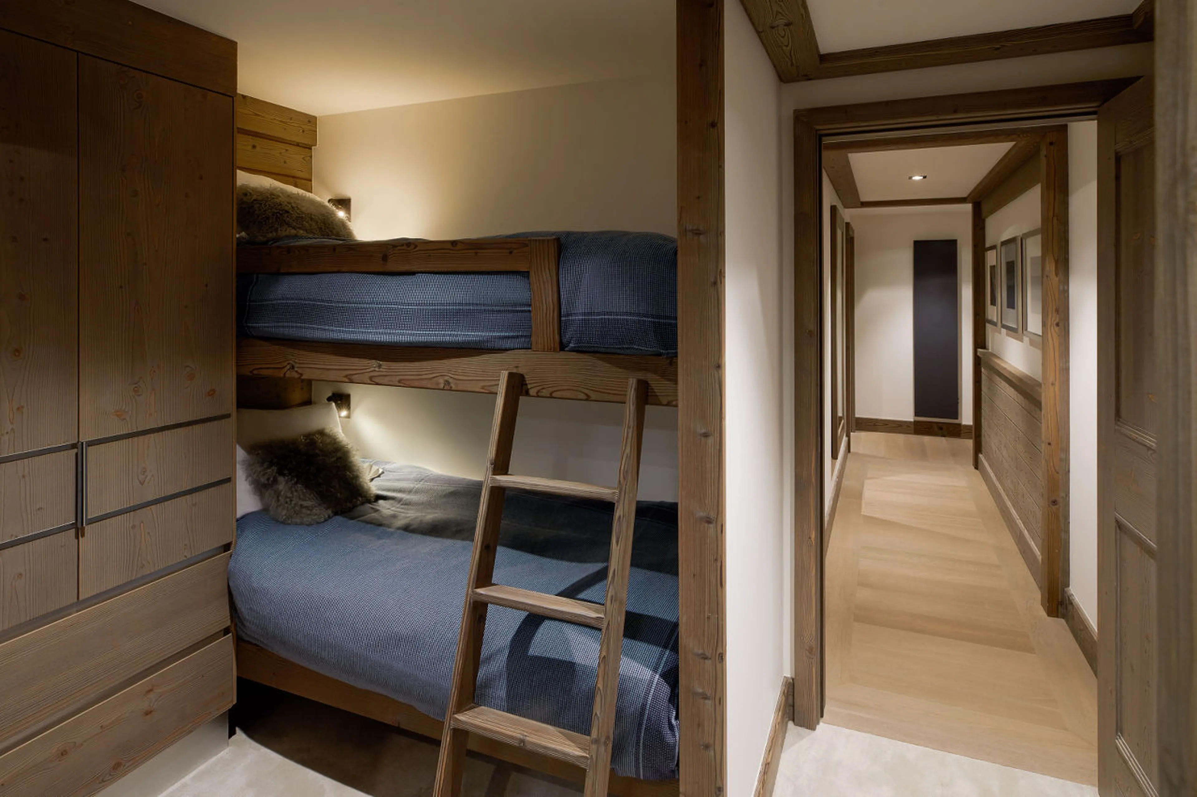 Bedroom three at Apartment Six Senses 3 in Courchevel 1850