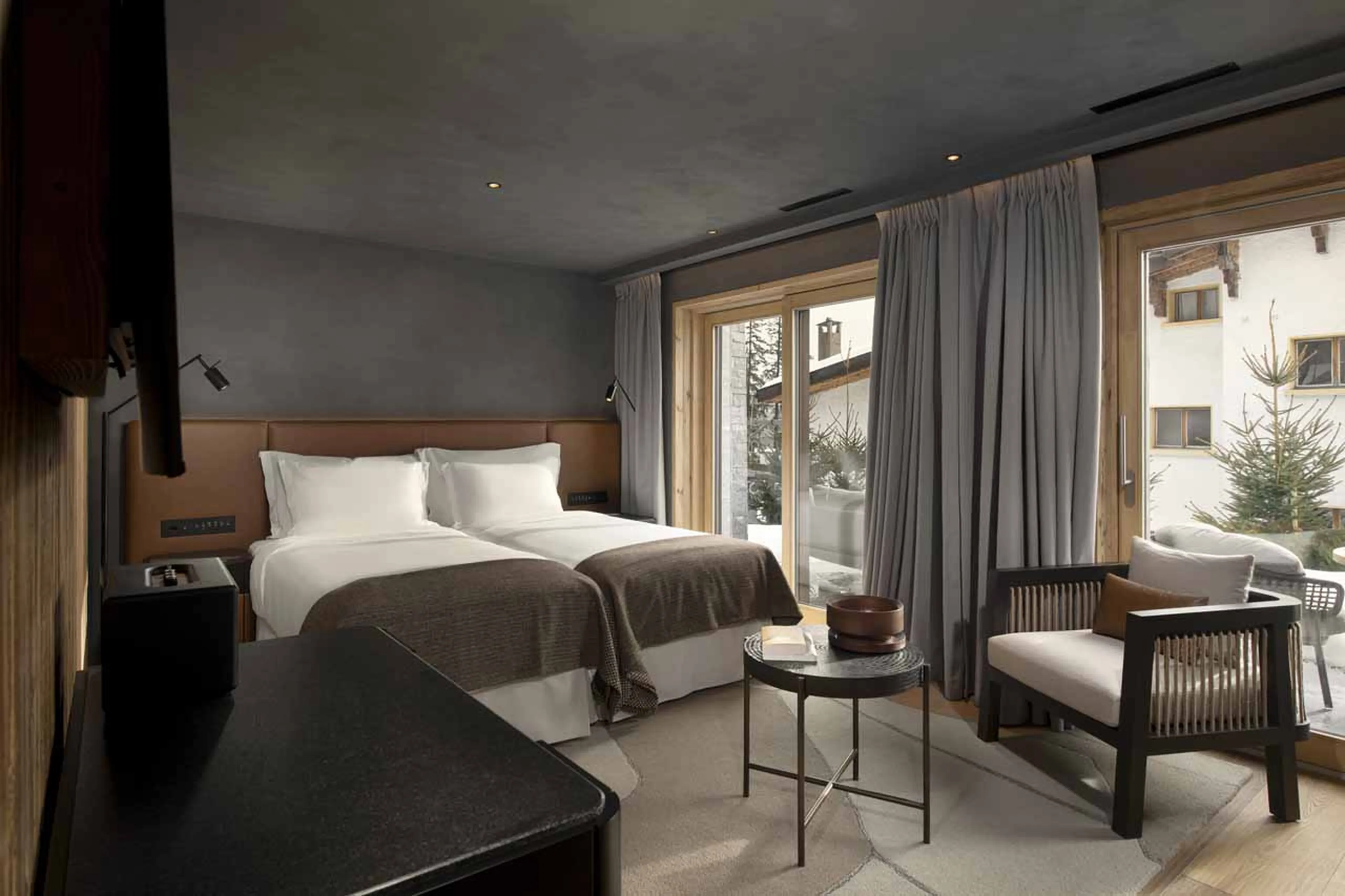 Bedroom 2 at Six Senses Chalet in Crans-Montana