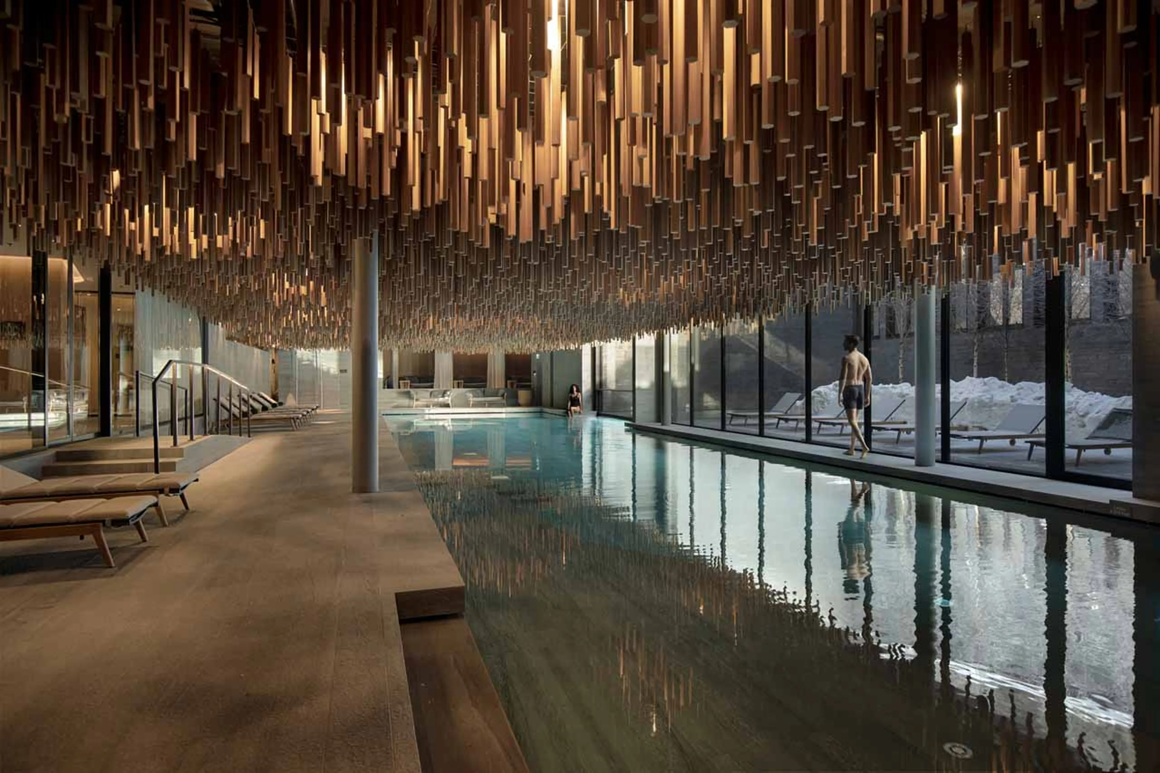 Shared spa at Six Senses Chalet in Crans-Montana