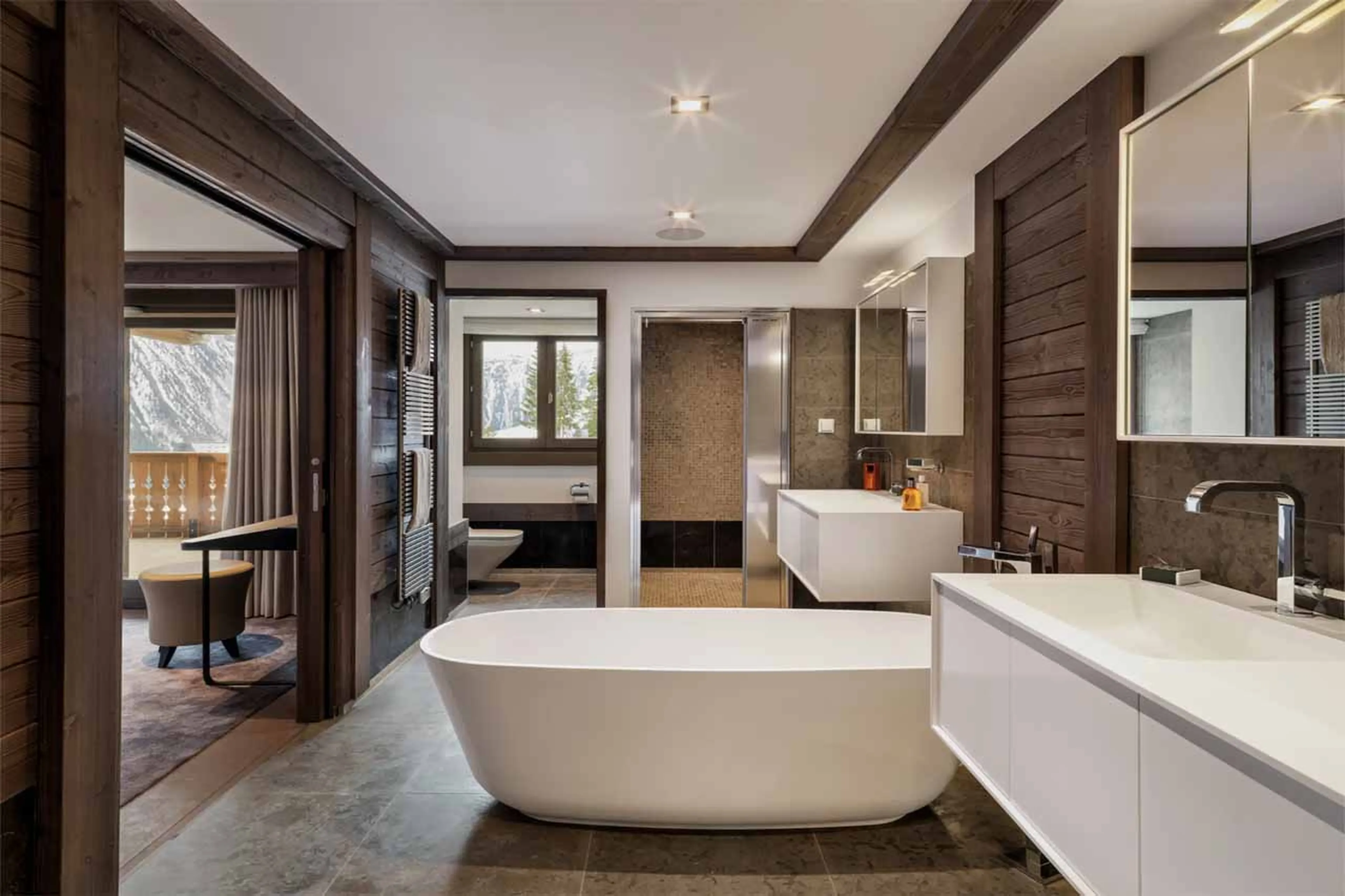 Bathroom one at Six Senses Spa in Courchevel 1850