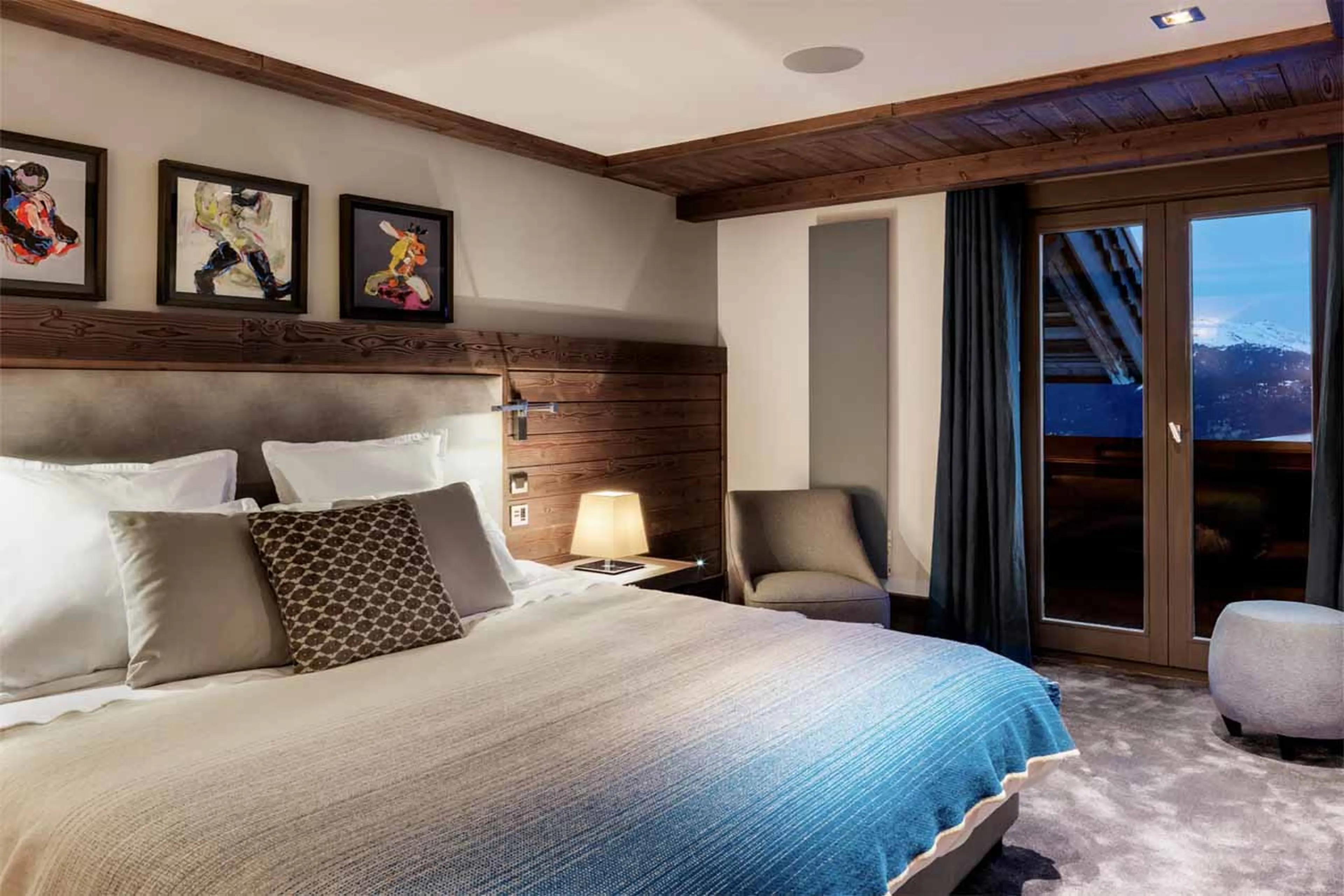 Bedroom three at Apartment Six Senses 4 in Courchevel 1850