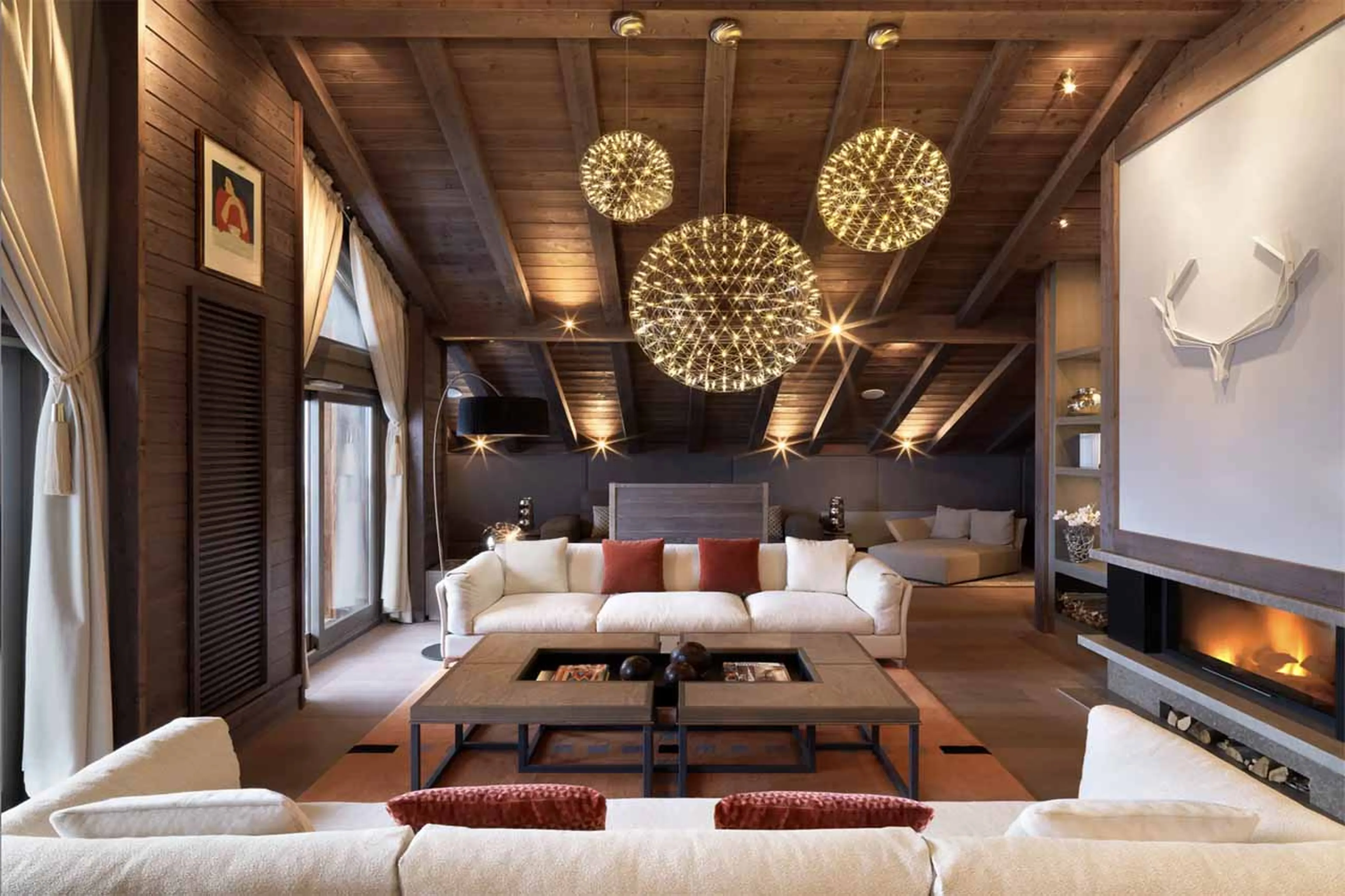 Open plan living room at Apartment Six Senses 4