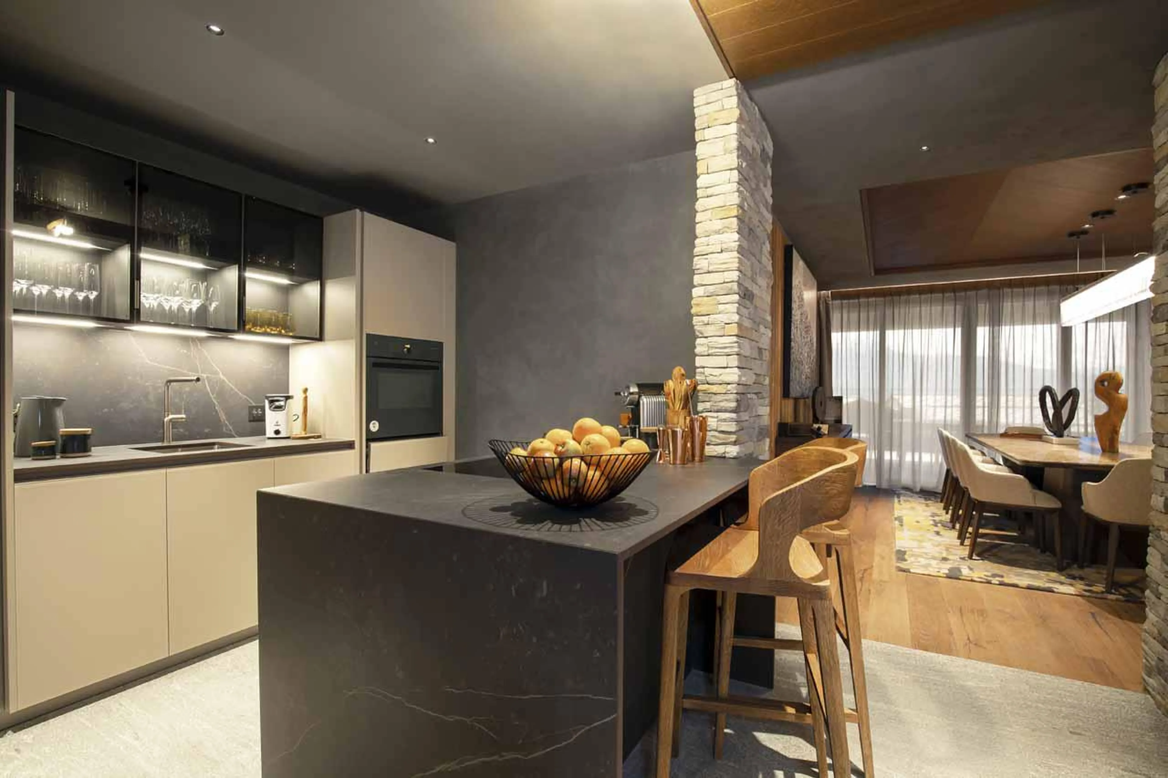 Kitchen at Six Senses Crans Montana